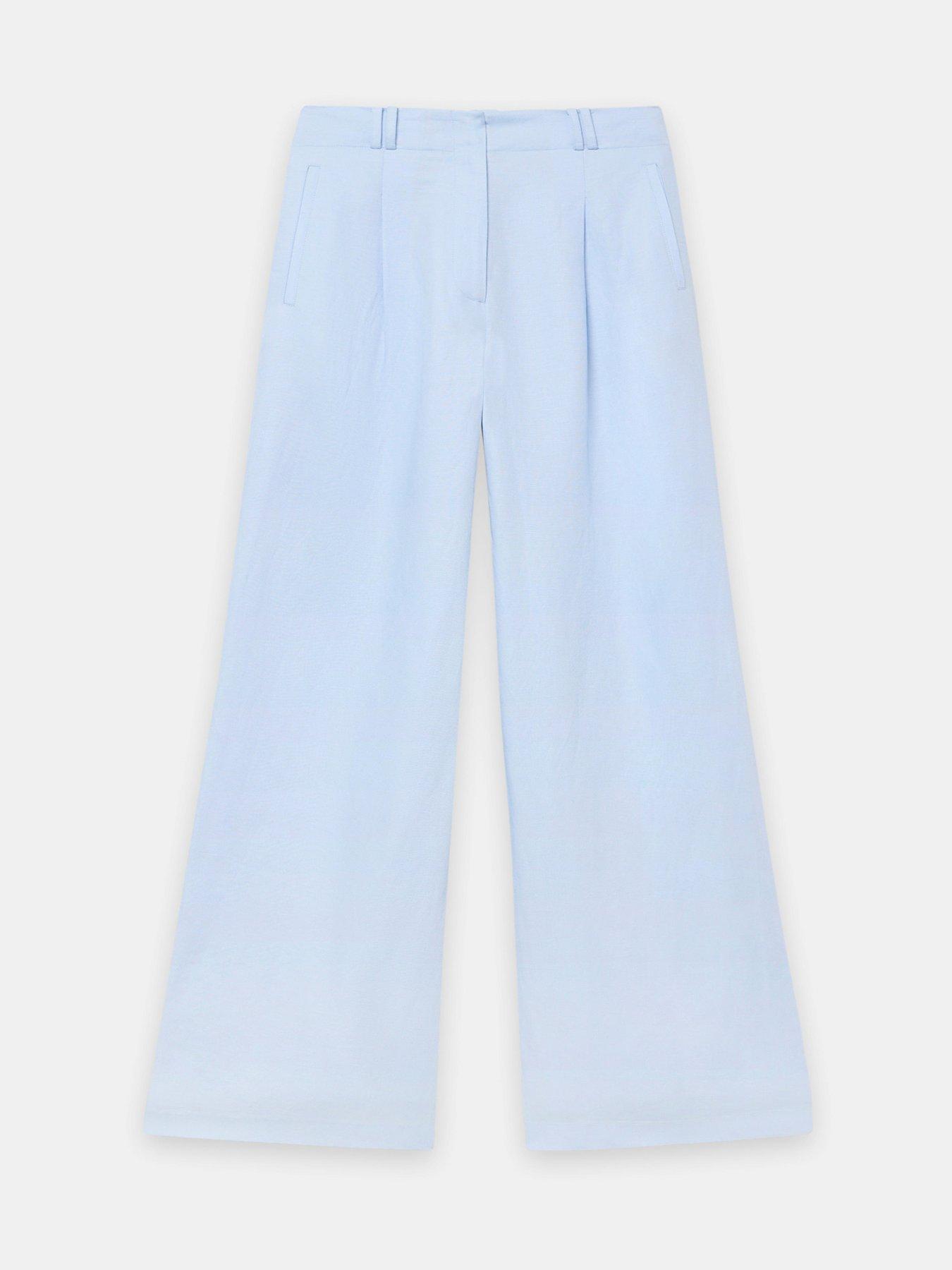 mint-velvet-linen-pleat-leg-trouser-bluedetail