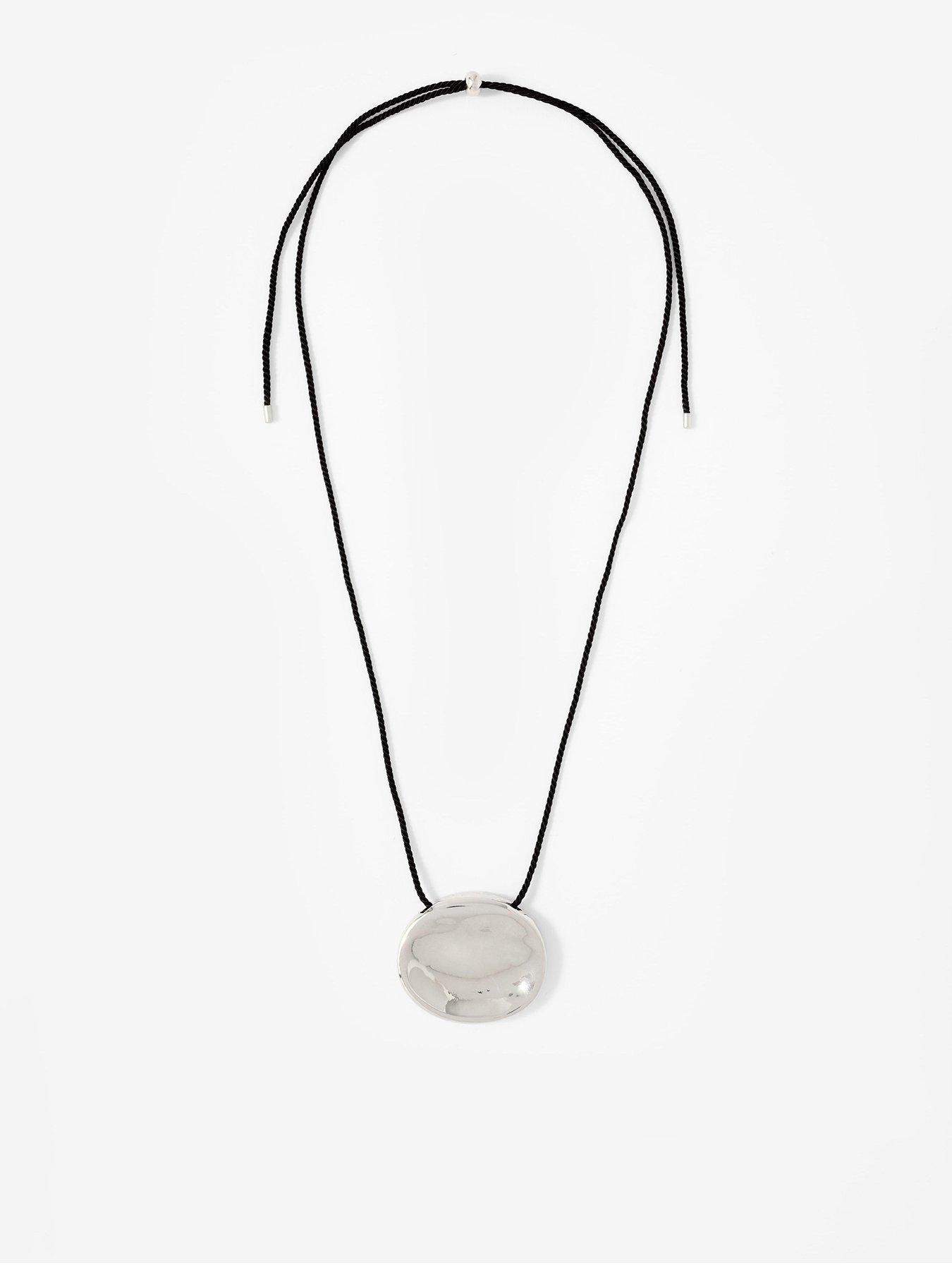 Image 1 of 4 of Mint Velvet Silver Stud Rope Necklace