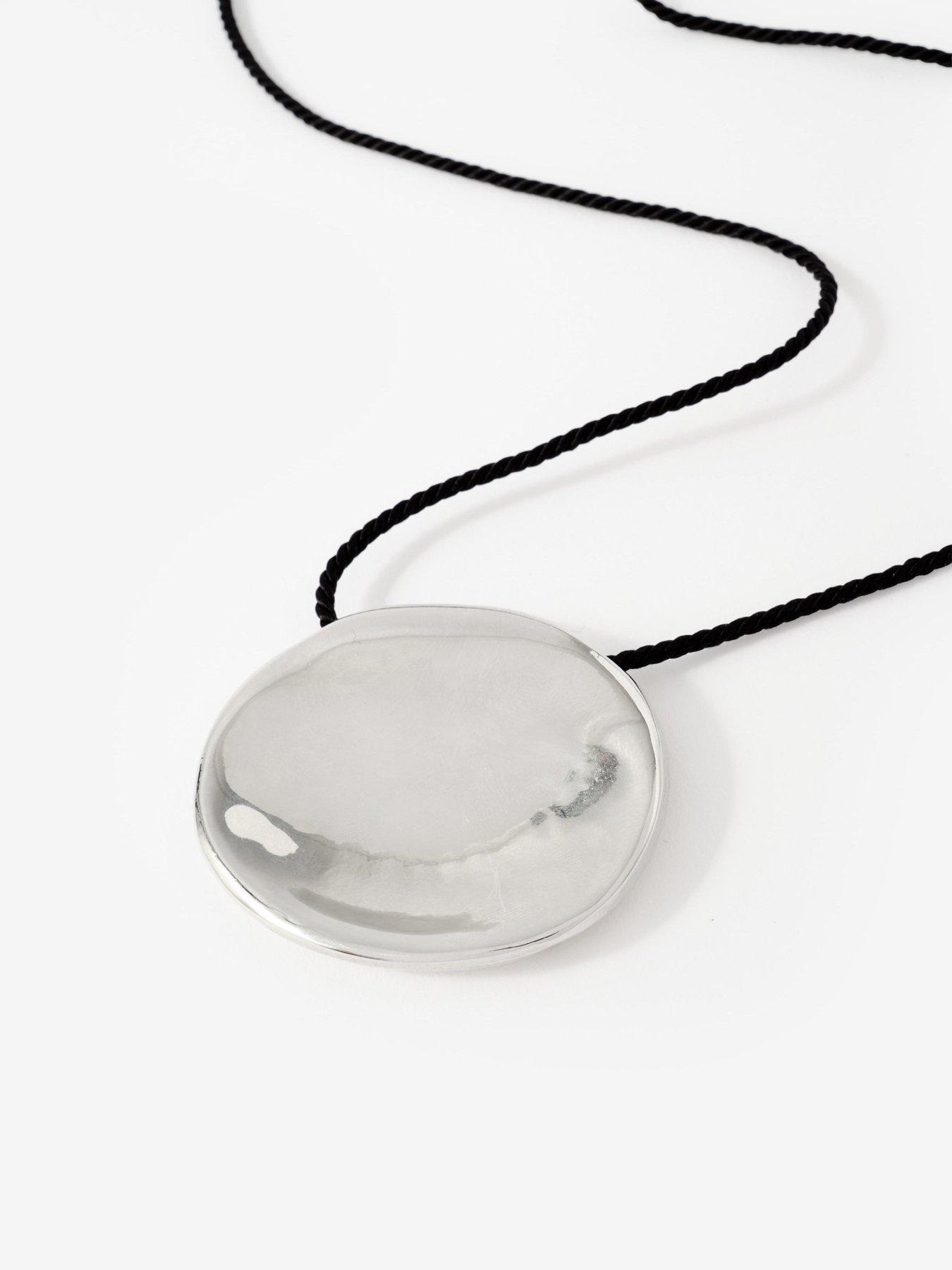 Image 3 of 4 of Mint Velvet Silver Stud Rope Necklace