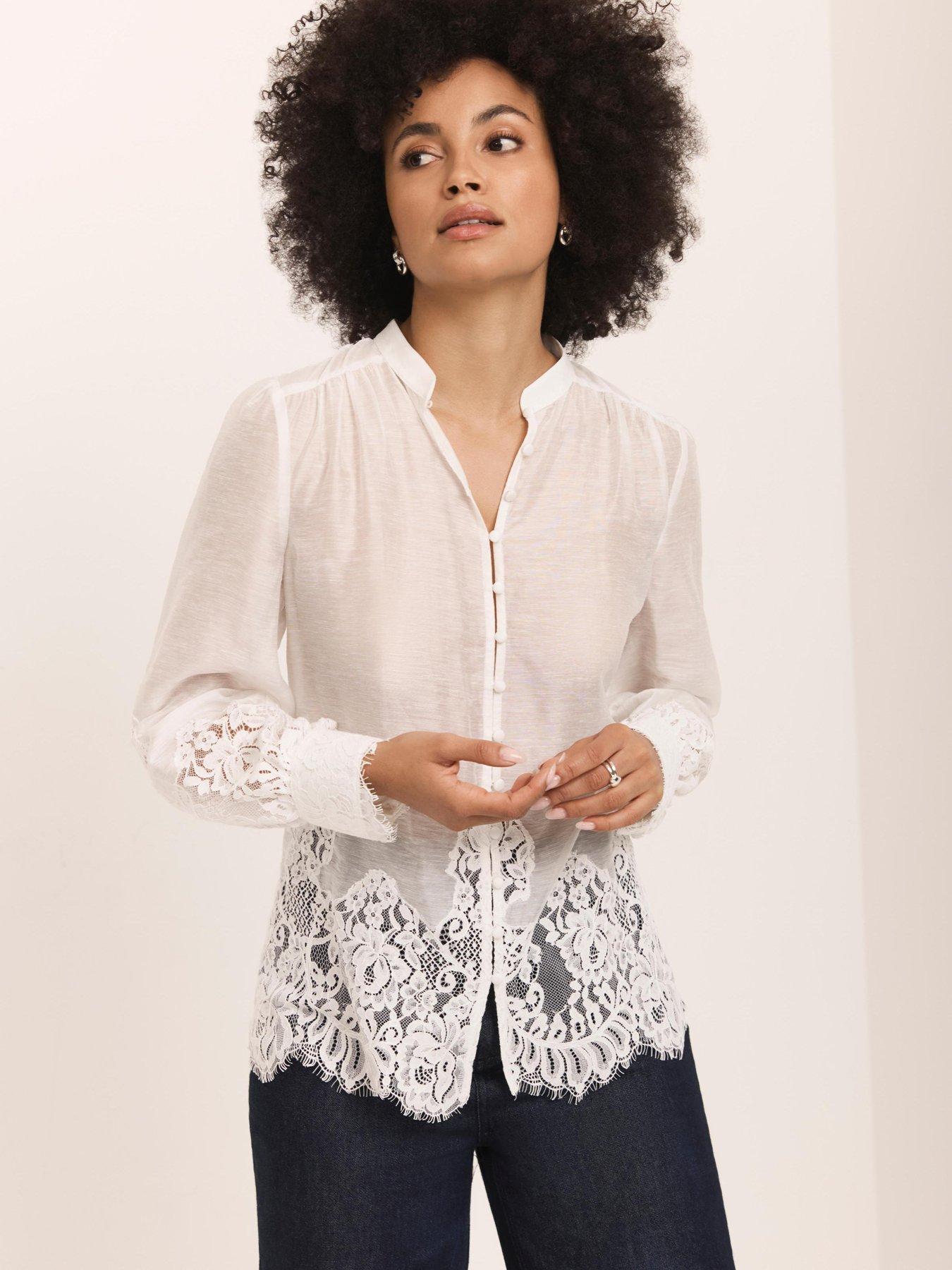 mint-velvet-cream-lace-hem-blousefront