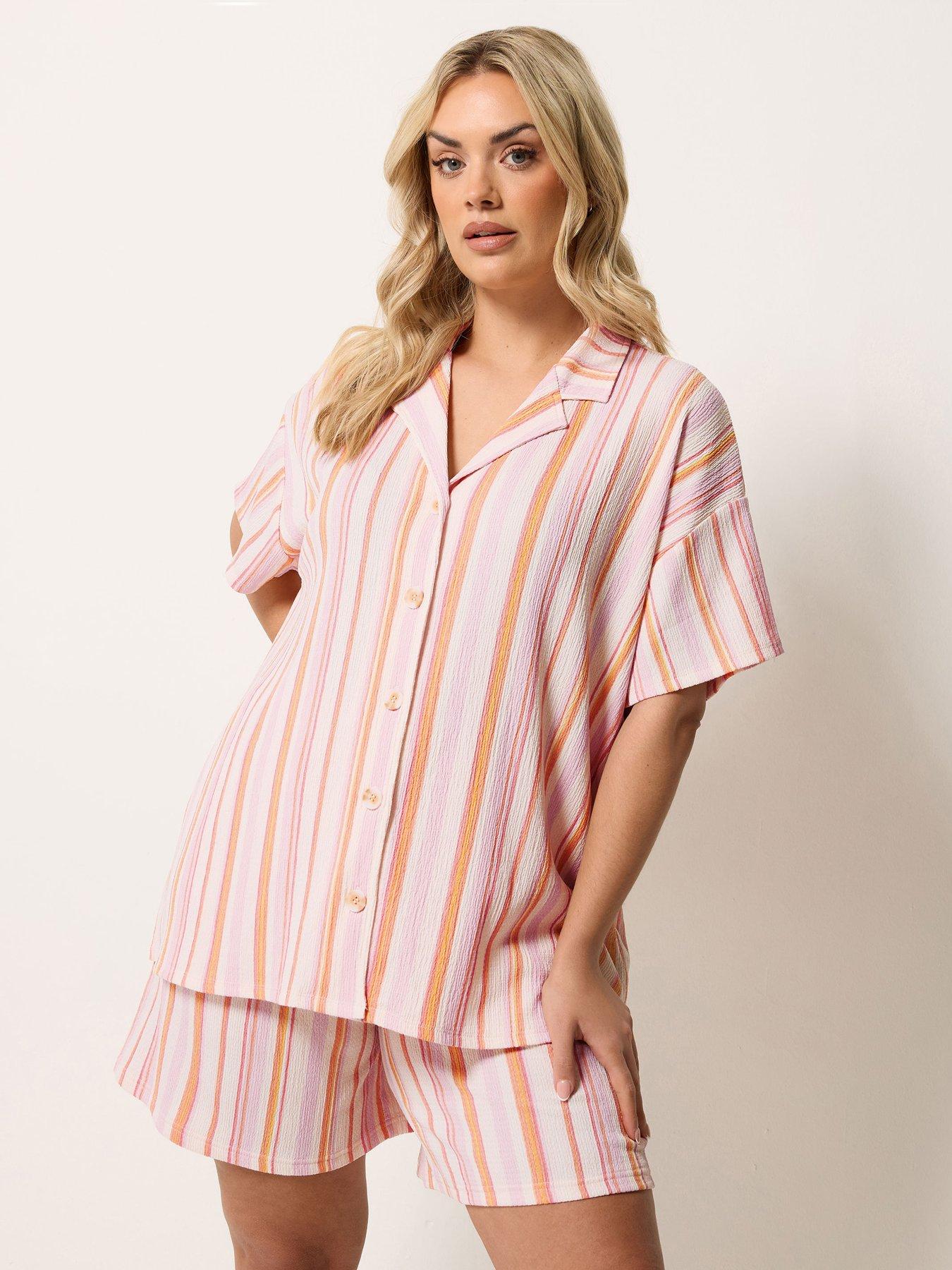 Yours Curve Textured T-shirt Co Ord