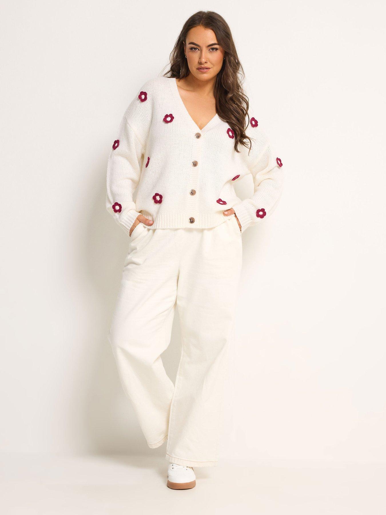 yours-curve-3d-floral-midi-cardigan-whiteback