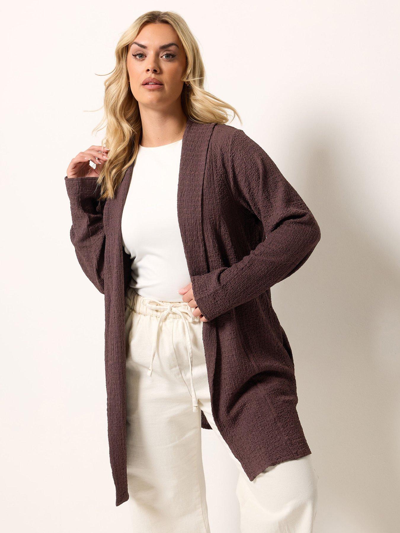 Image 1 of 4 of Yours Curve Bubble Texture Blazer