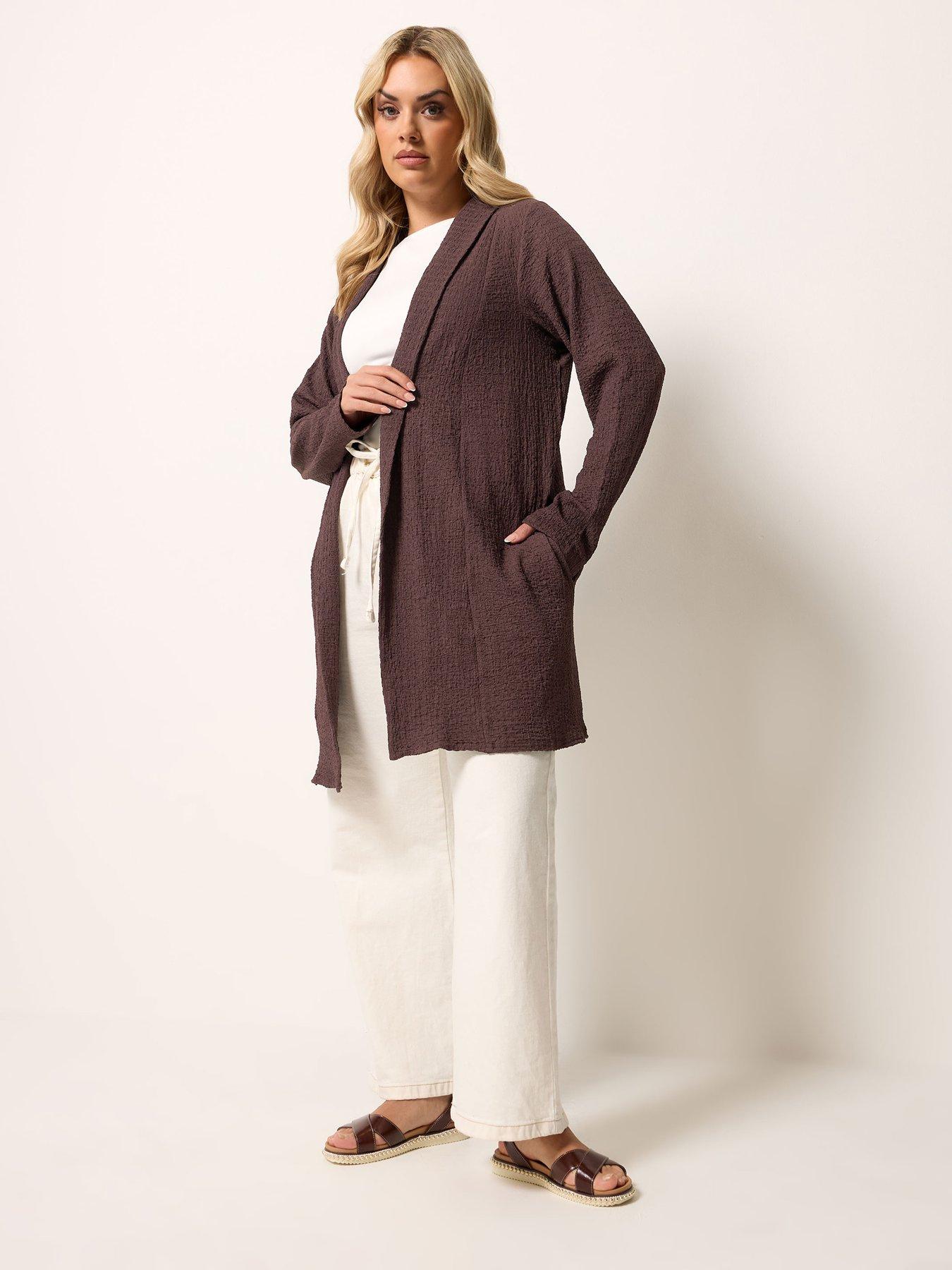 Image 3 of 4 of Yours Curve Bubble Texture Blazer
