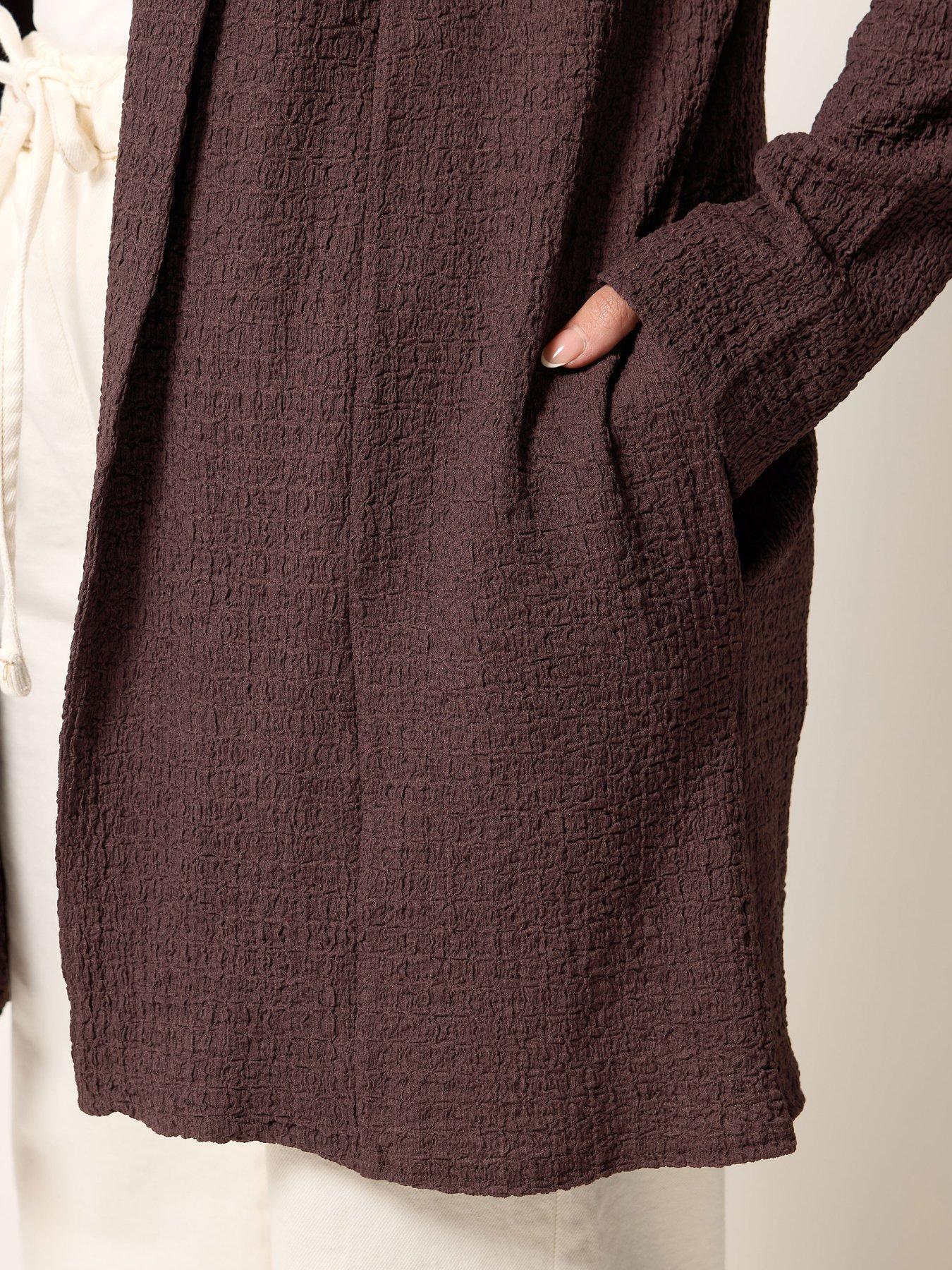 Image 4 of 4 of Yours Curve Bubble Texture Blazer