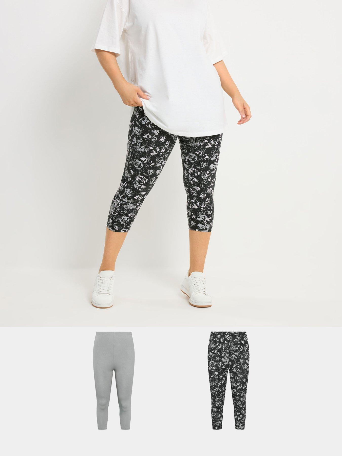 yours-curve-2-pack-cropped-legging-greyfront
