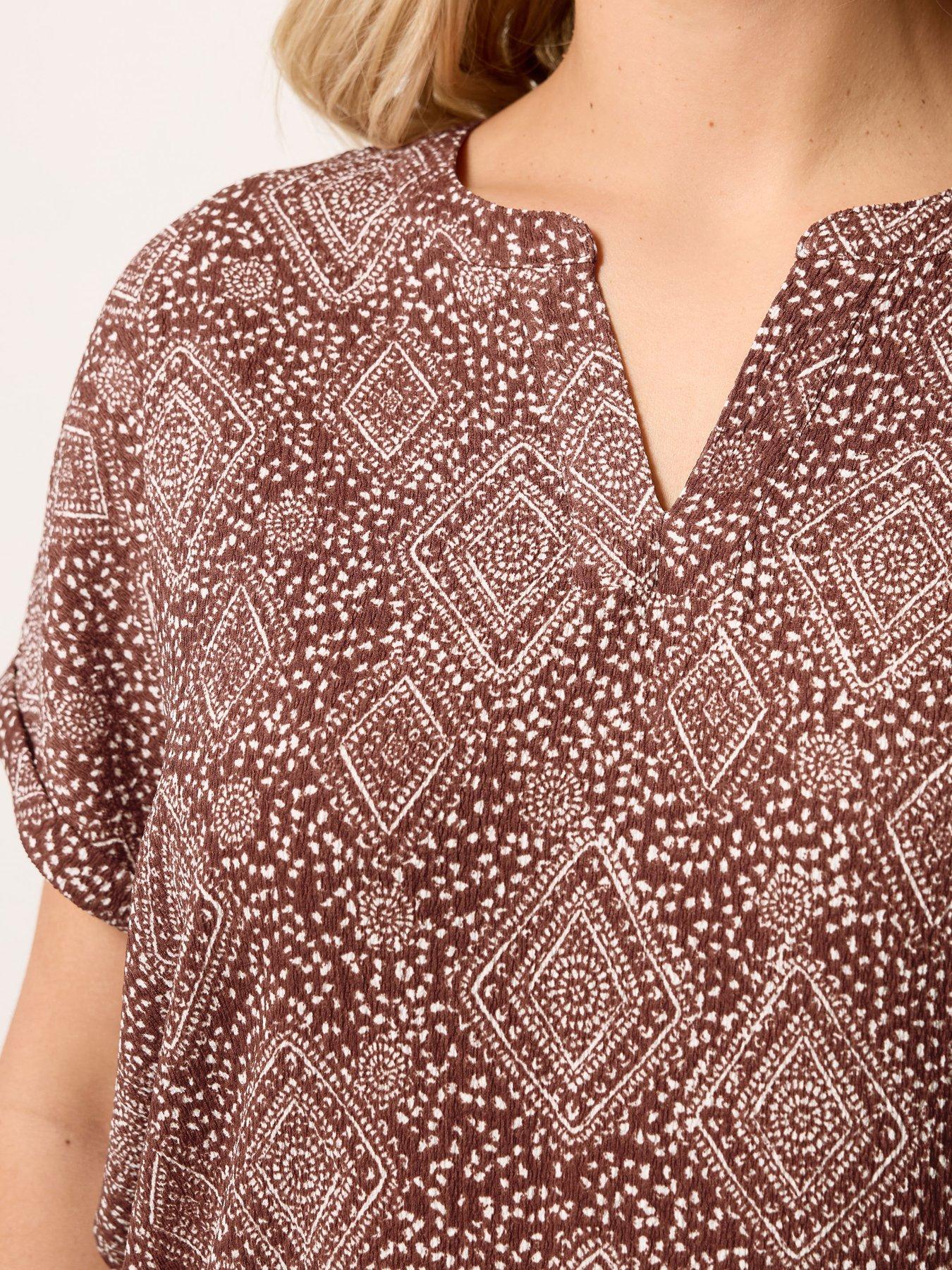 yours-curve-textured-notch-neck-t-shirt-orangeoutfit