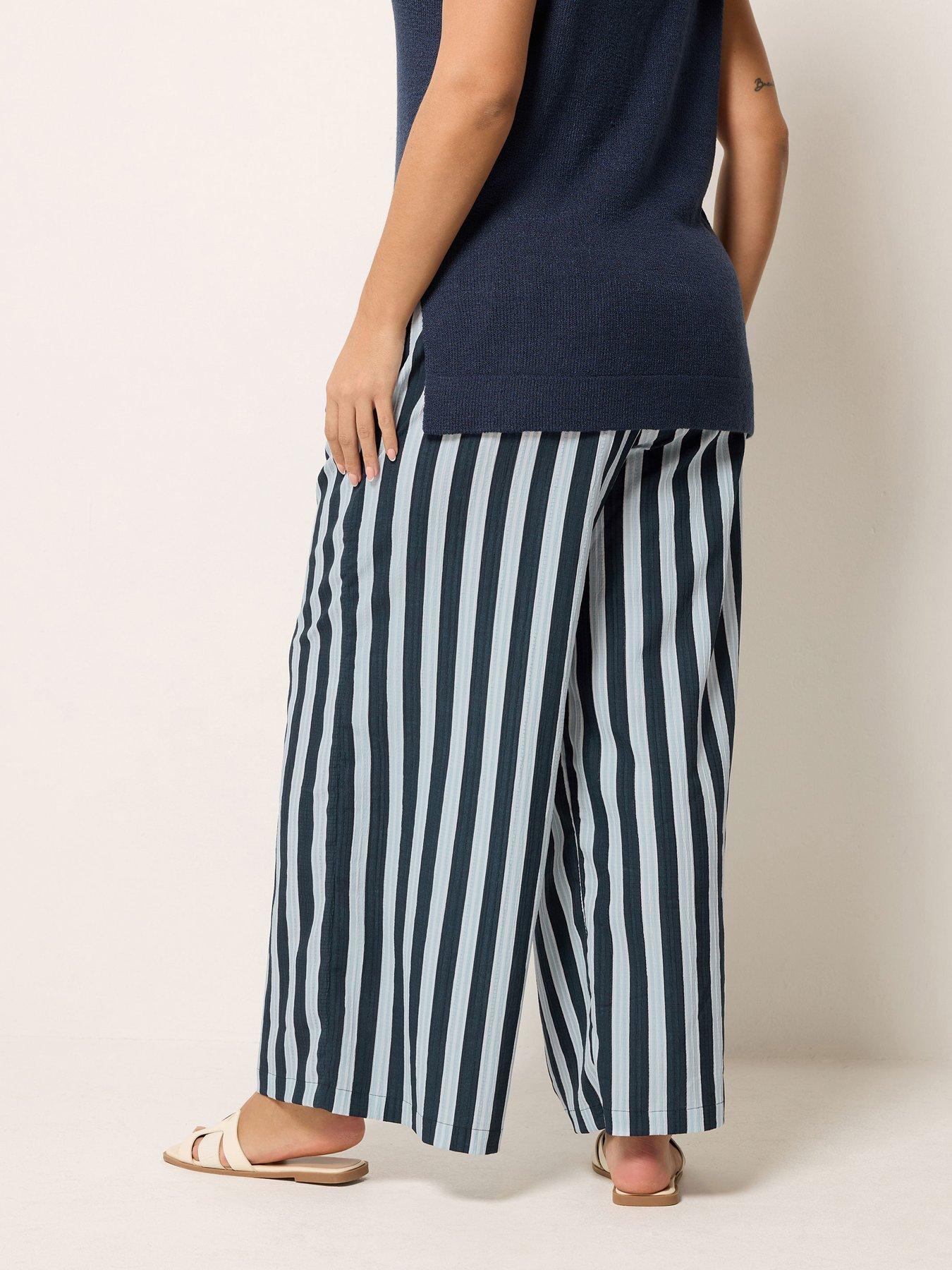 yours-curve-striped-wide-leg-trousersstillFront