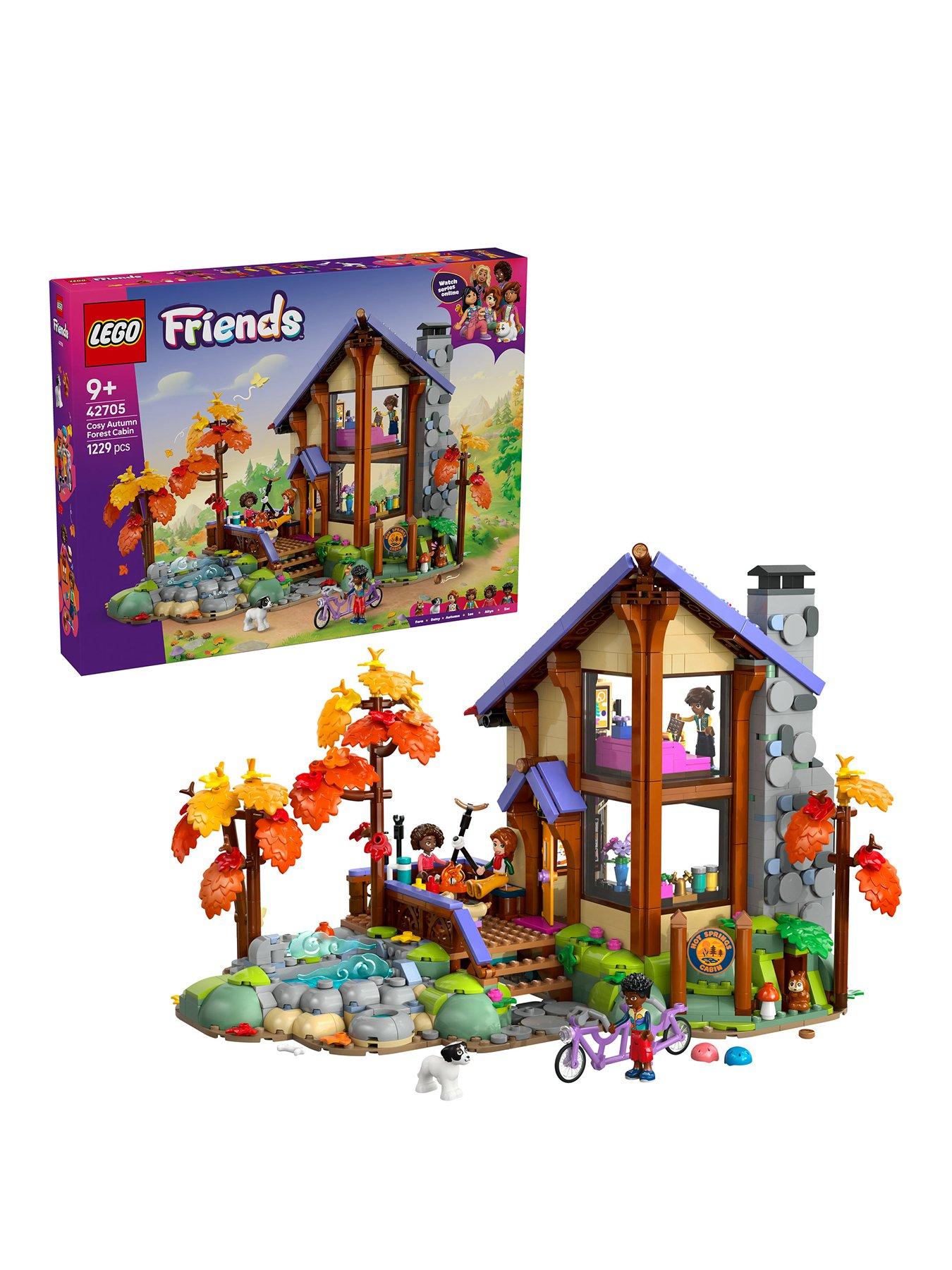 LEGO Friends Cozy Fall Forest Cabin Building Toy 42705