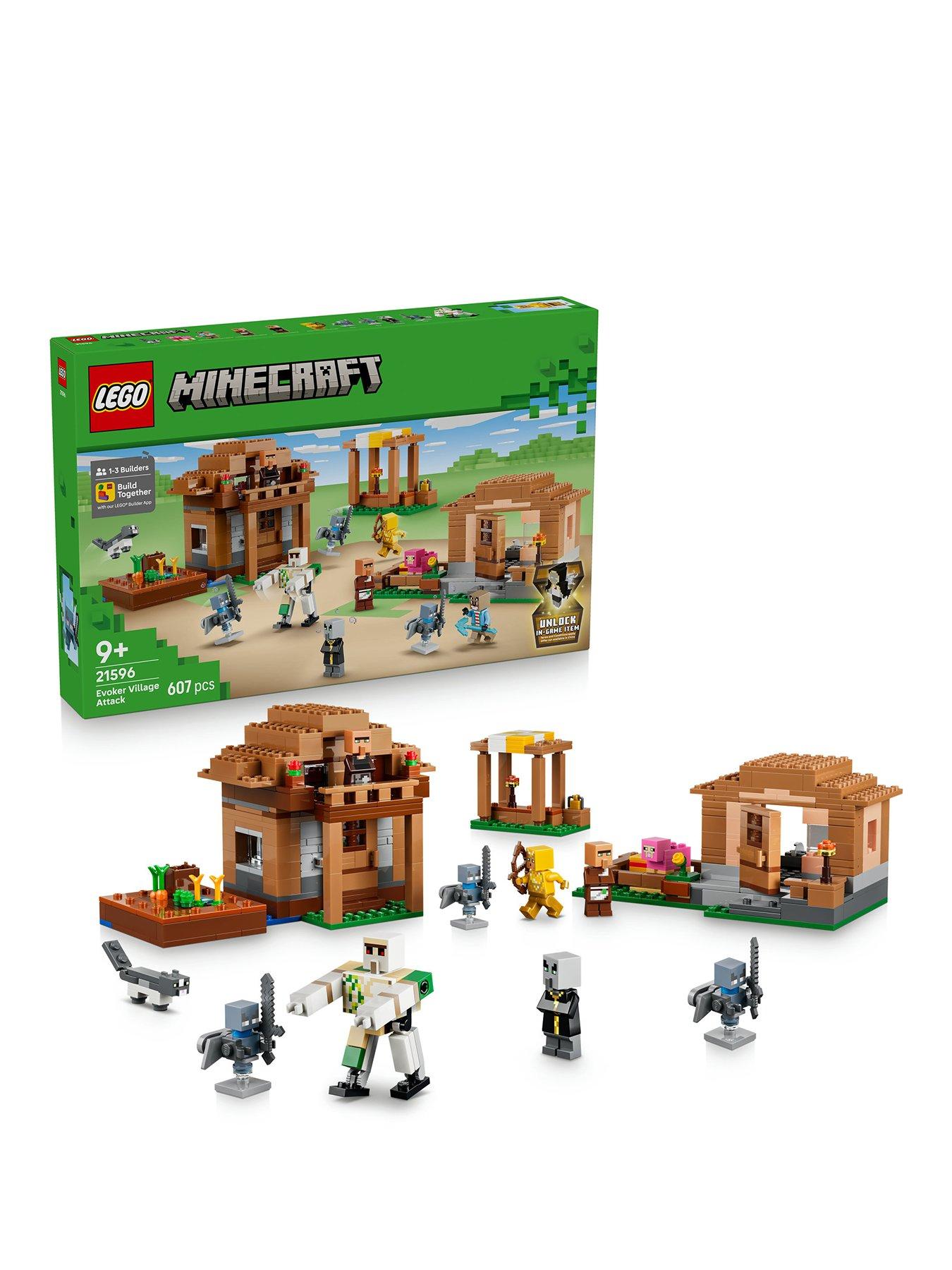 Image 1 of 8 of LEGO Minecraft Evoker Village Attack Toy 21596