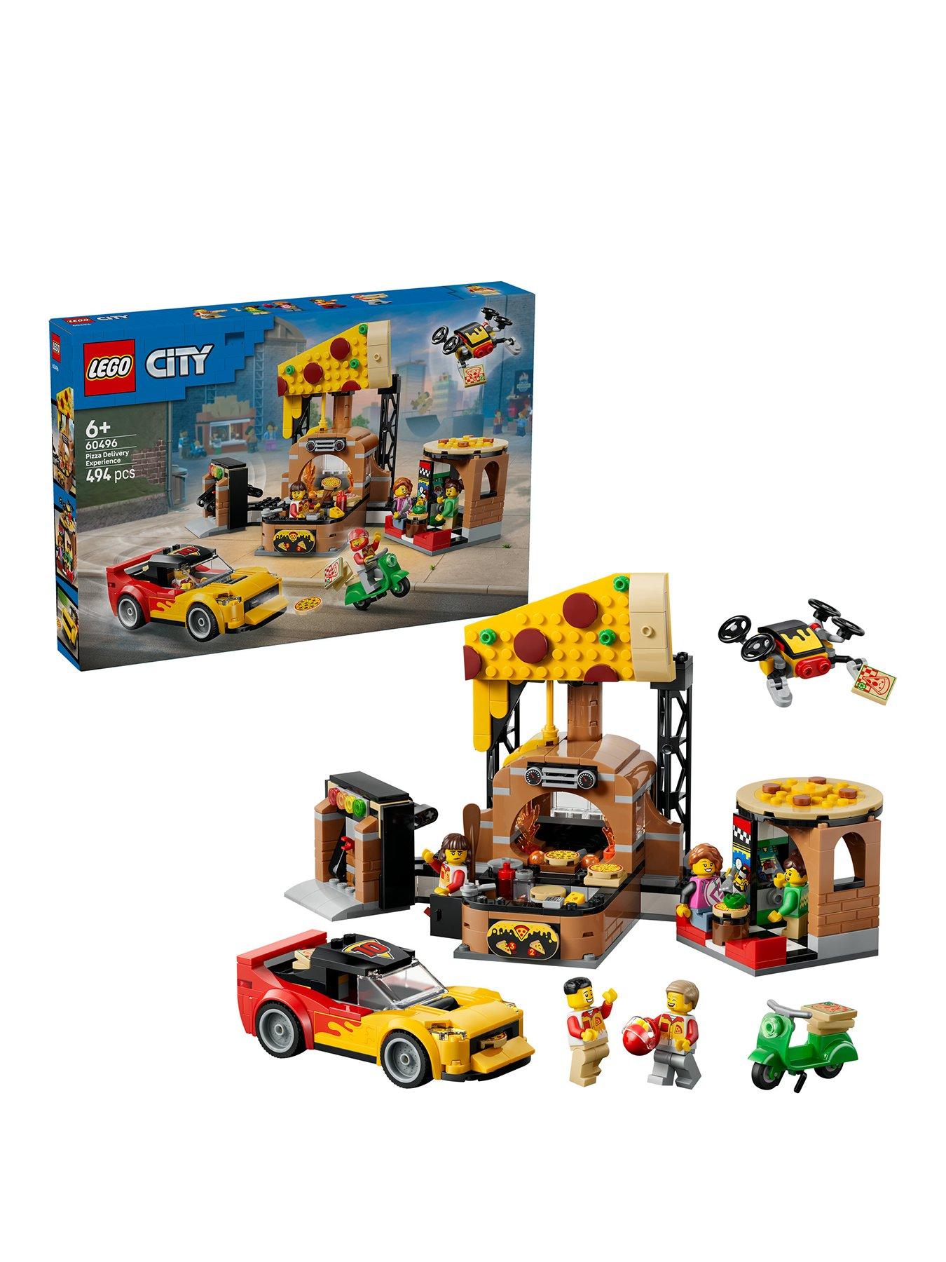 LEGO City Pizza Delivery Experience with Vehicles 60496