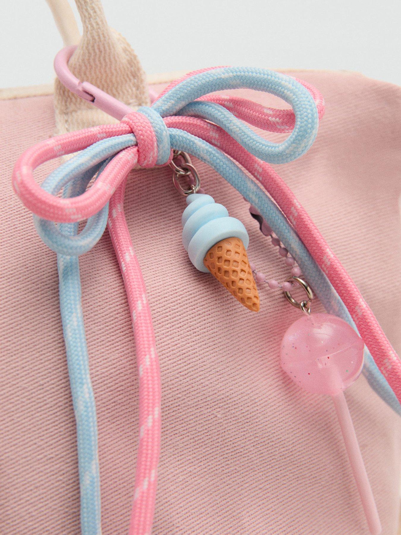Image 3 of 4 of Mango Girls Mini Tote Bag - Pink