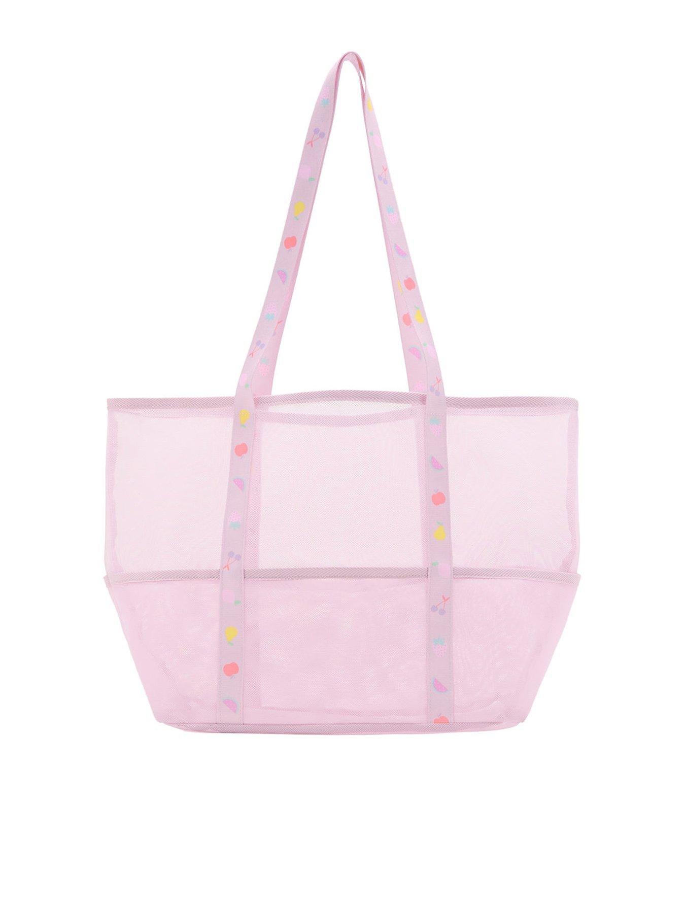 Mango Girls Fruit Strap Clear Shopper Bag - Pink