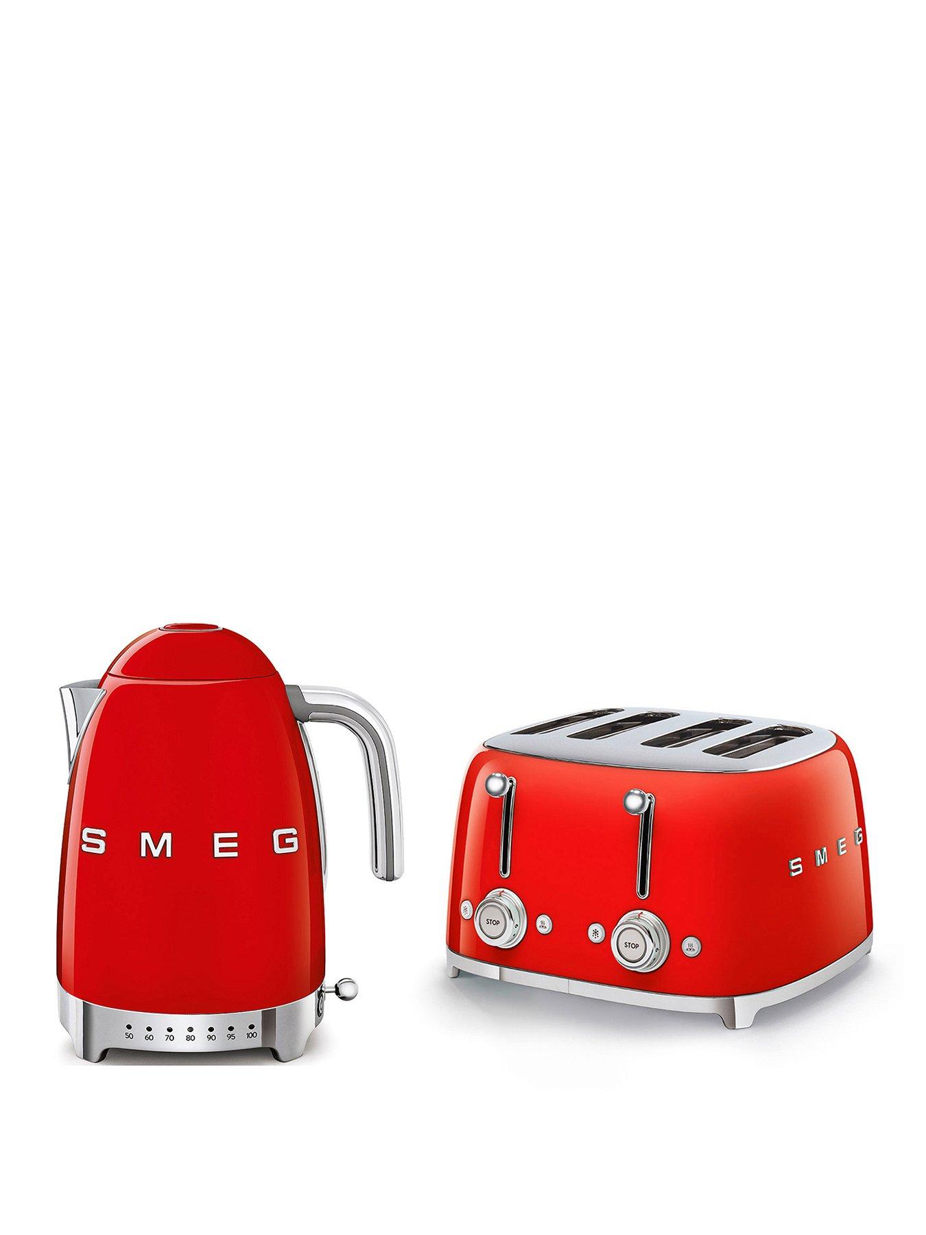 smeg-jug-kettle-with-acoustic-alarm-4-slice-toaster-redfront