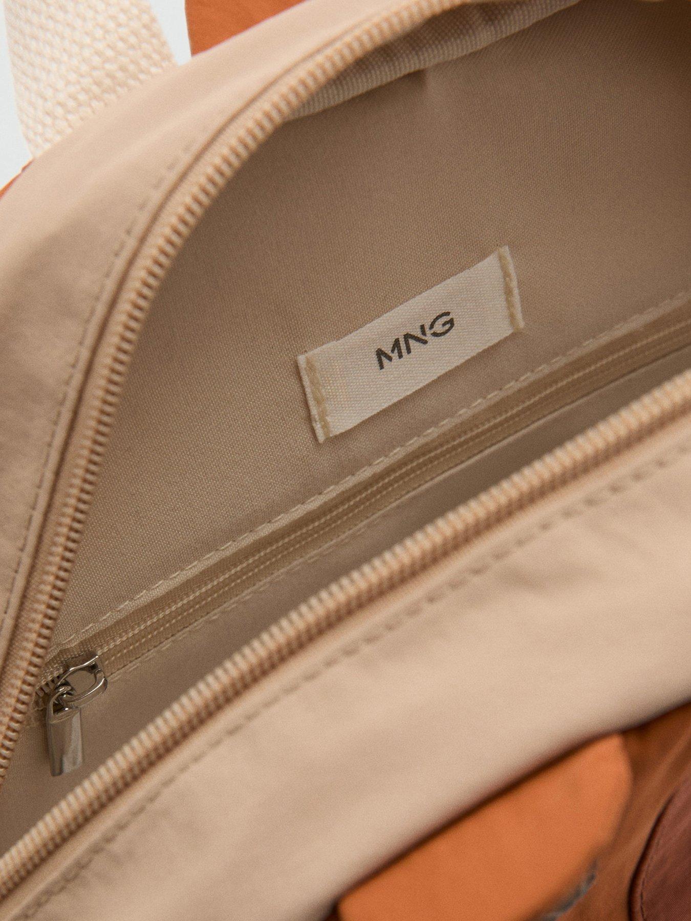 Image 4 of 4 of Mango Younger Boys Tiger Backpack - Beige