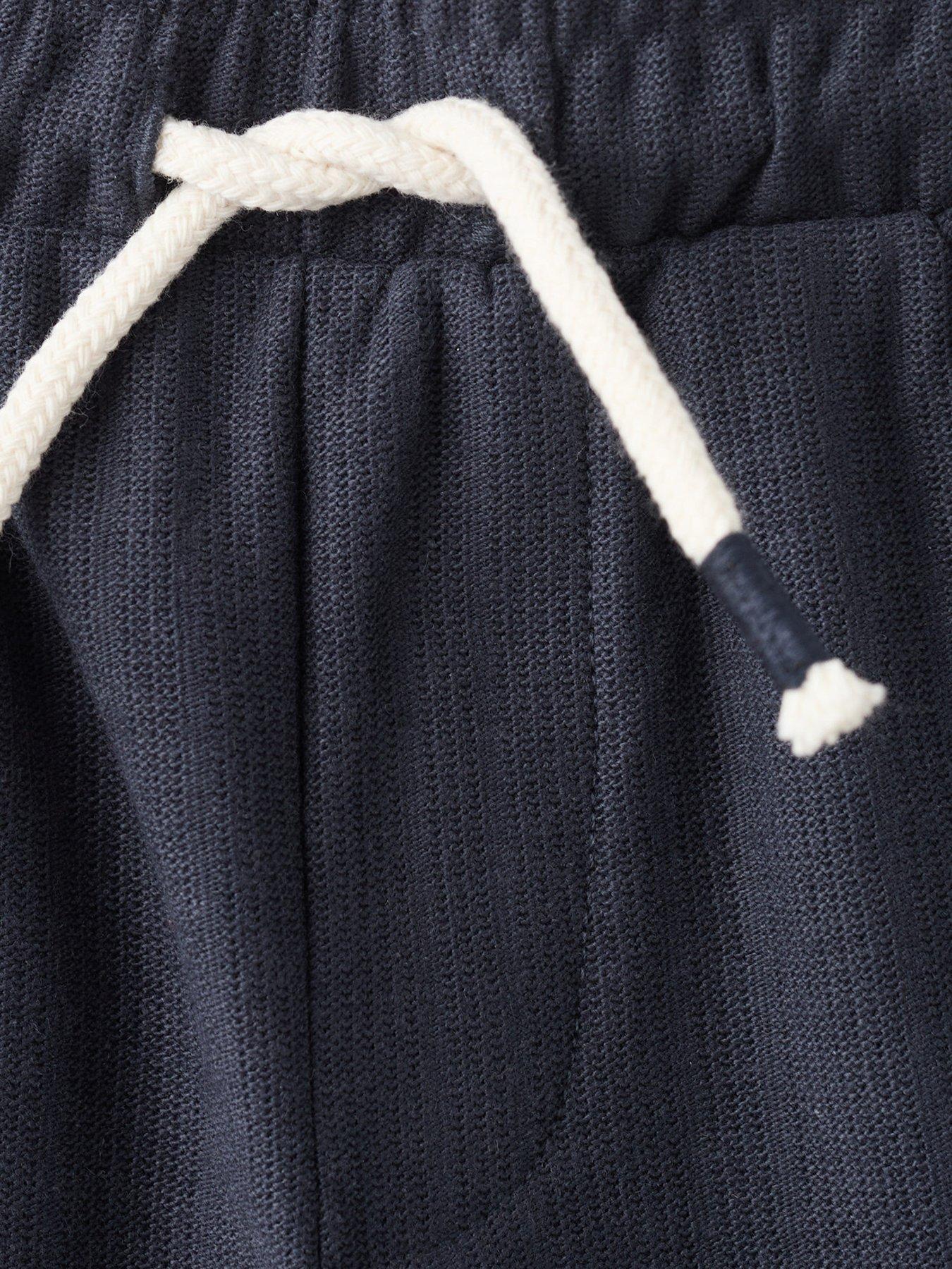 Image 4 of 4 of Mango Younger Boys Elasticated Waist Trousers - Navy