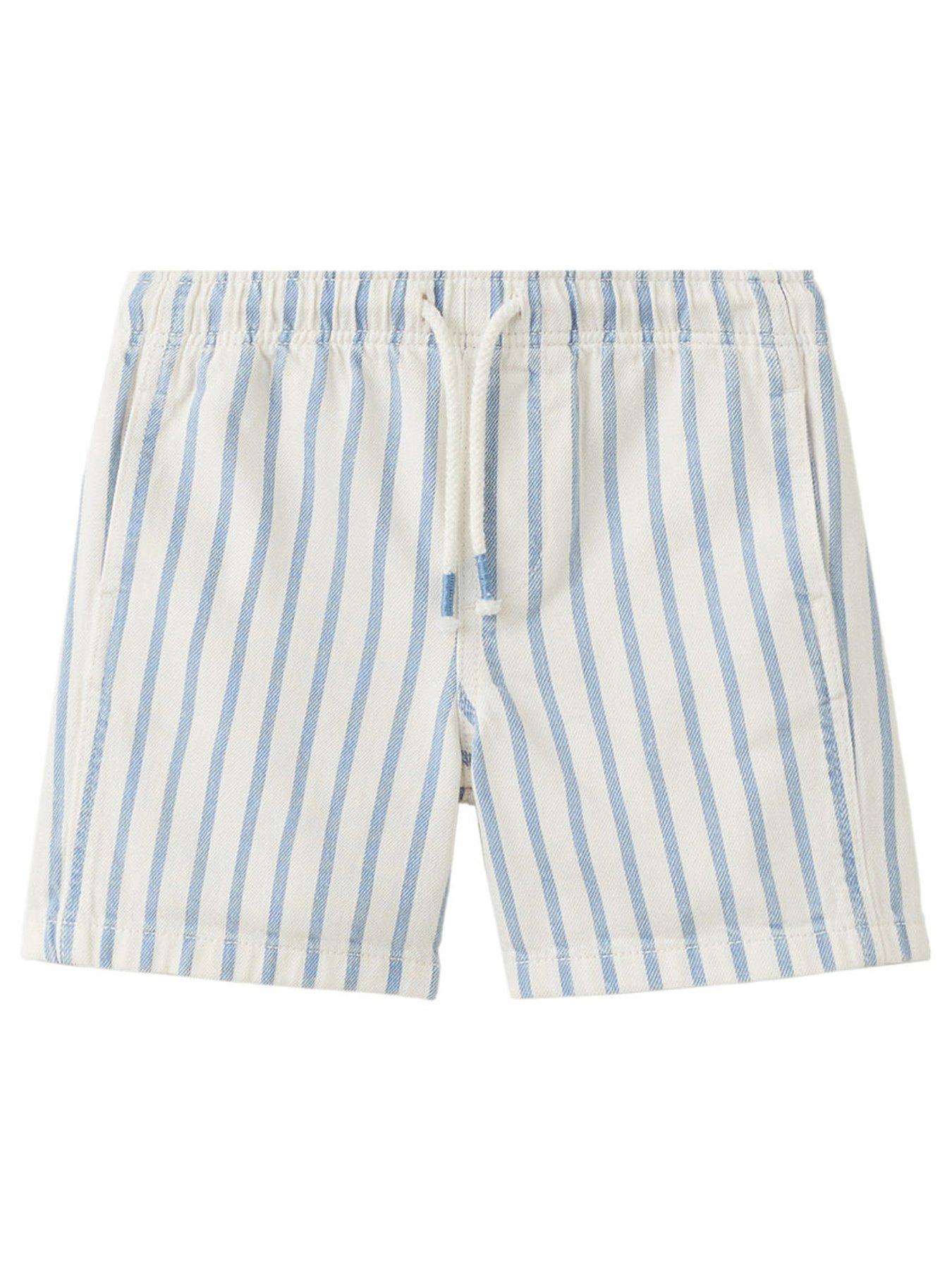 Mango Younger Boys Stripe Shorts - Blue