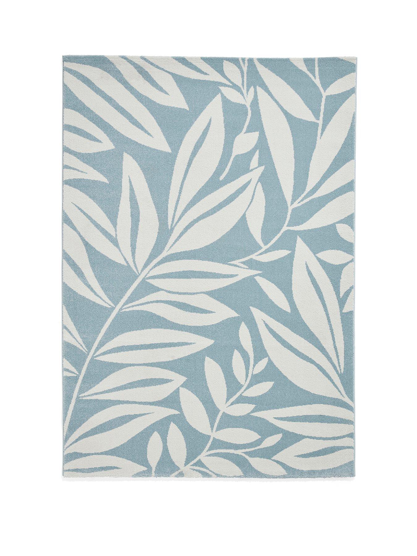 Image 2 of 6 of Catherine Lansfield Cl - Sorrel Leaves Blue - 080 X 150