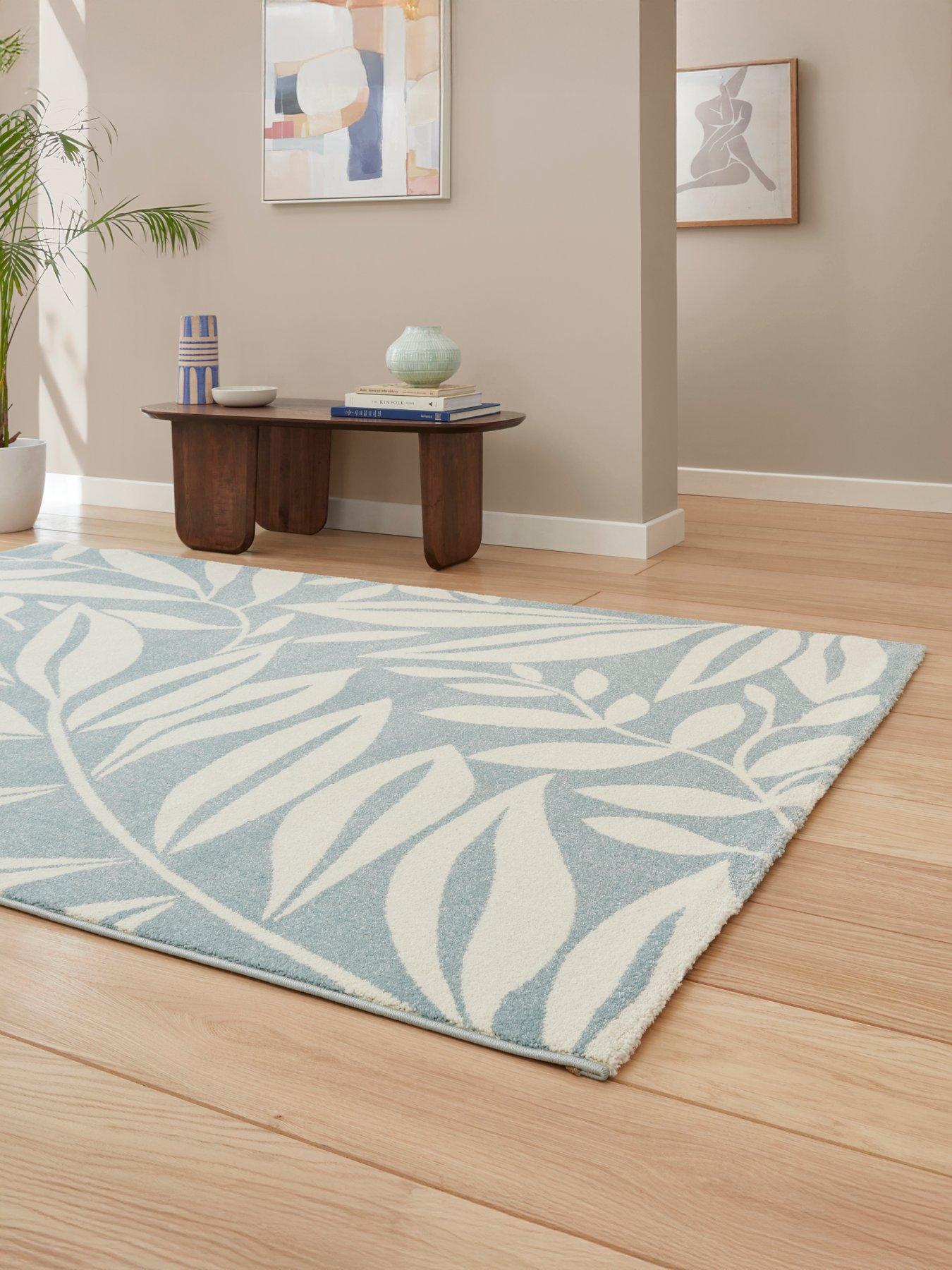 Image 3 of 6 of Catherine Lansfield Cl - Sorrel Leaves Blue - 080 X 150