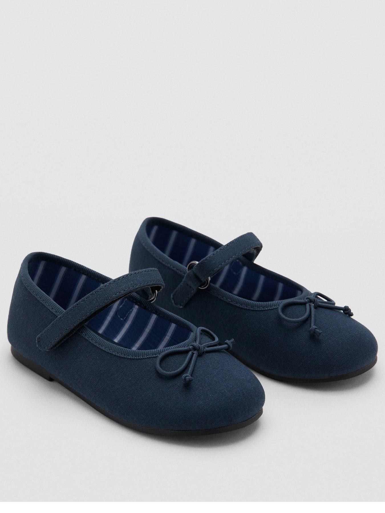 Image 2 of 5 of Mango Younger Girls Ballerina Shoes - Blue