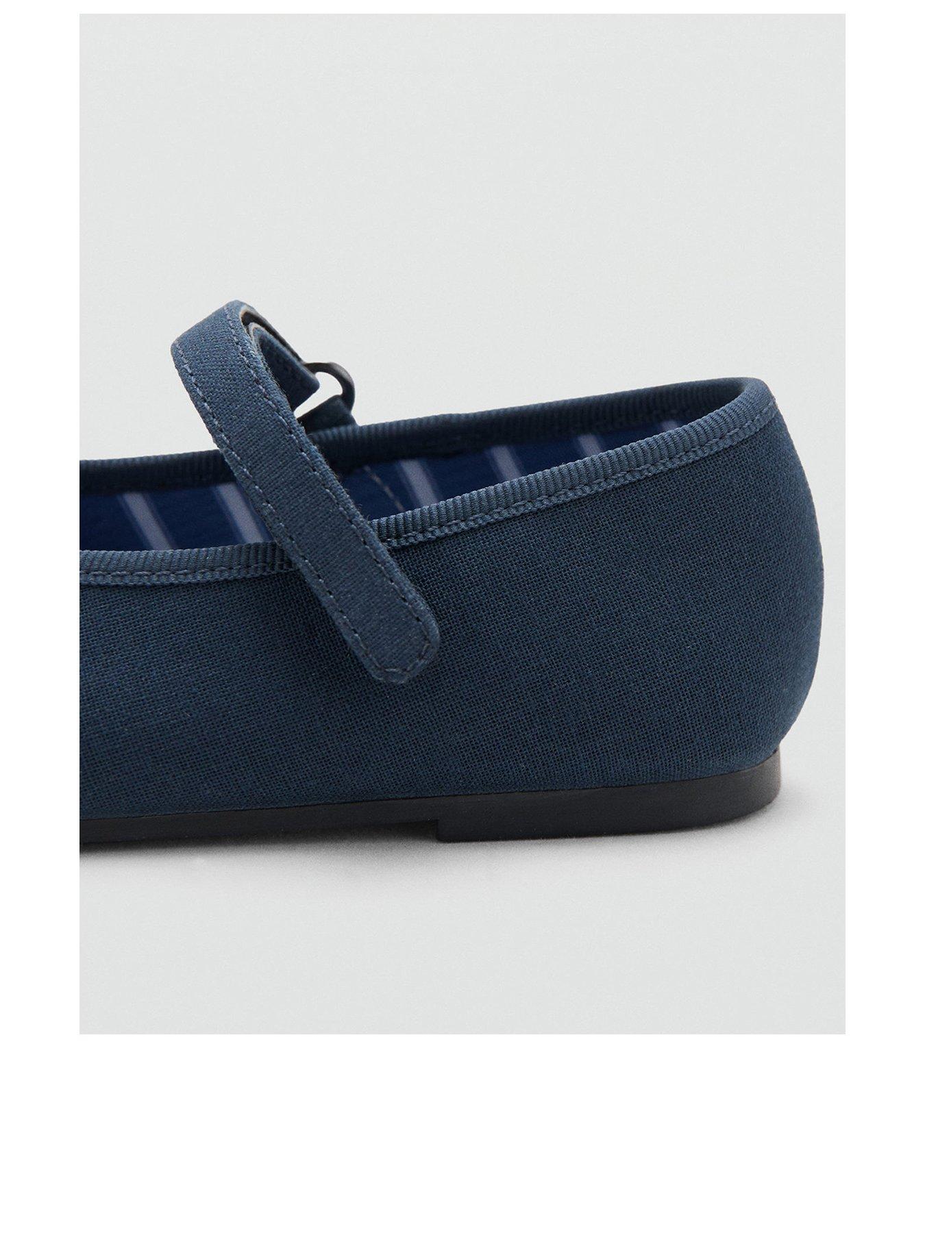 Image 3 of 5 of Mango Younger Girls Ballerina Shoes - Blue