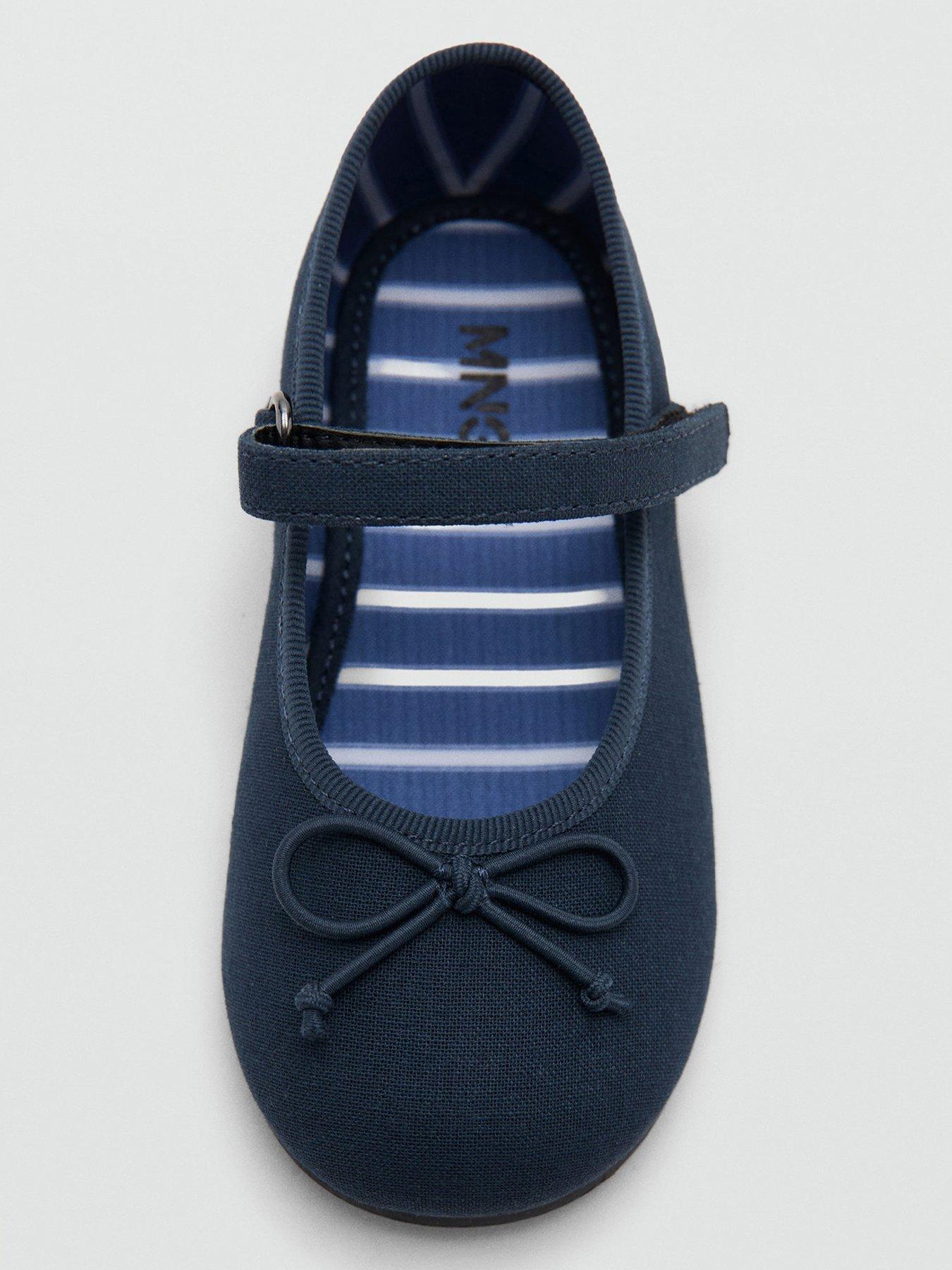 Image 4 of 5 of Mango Younger Girls Ballerina Shoes - Blue