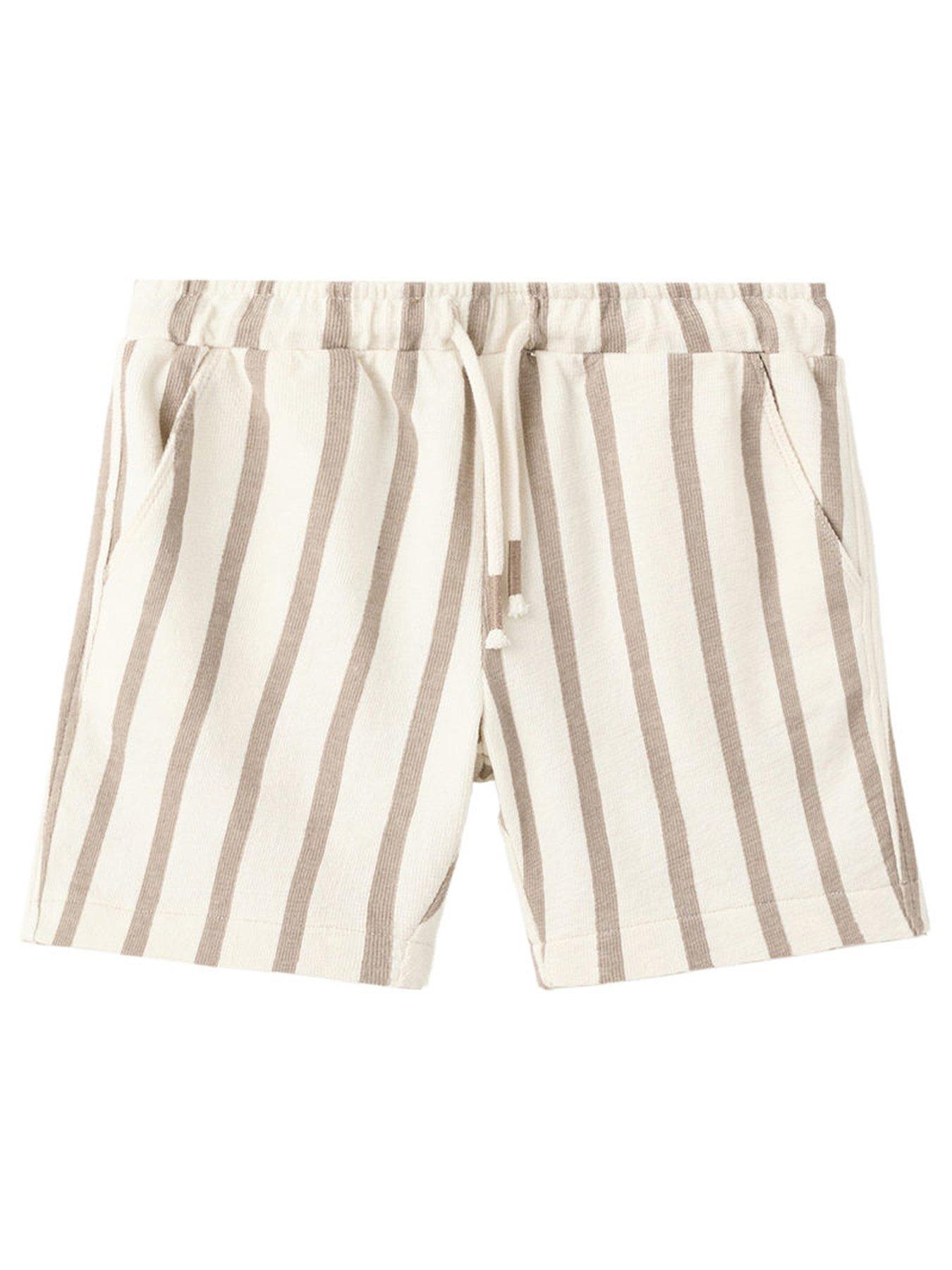 Mango Younger Boys Stripe Shorts - Brown