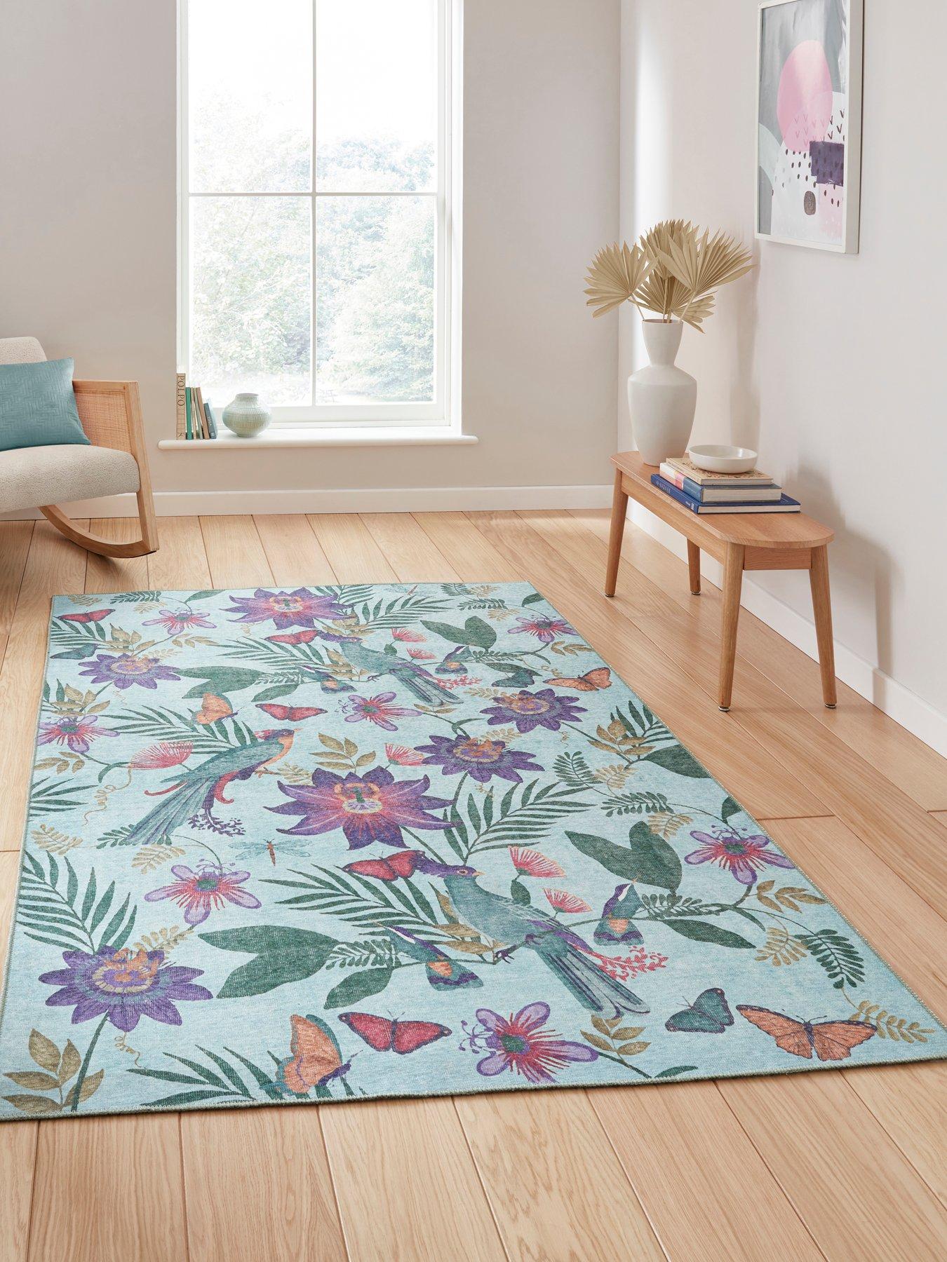 Catherine Lansfield Cl - Amaya Tropical Birds Purple - 122 X 170