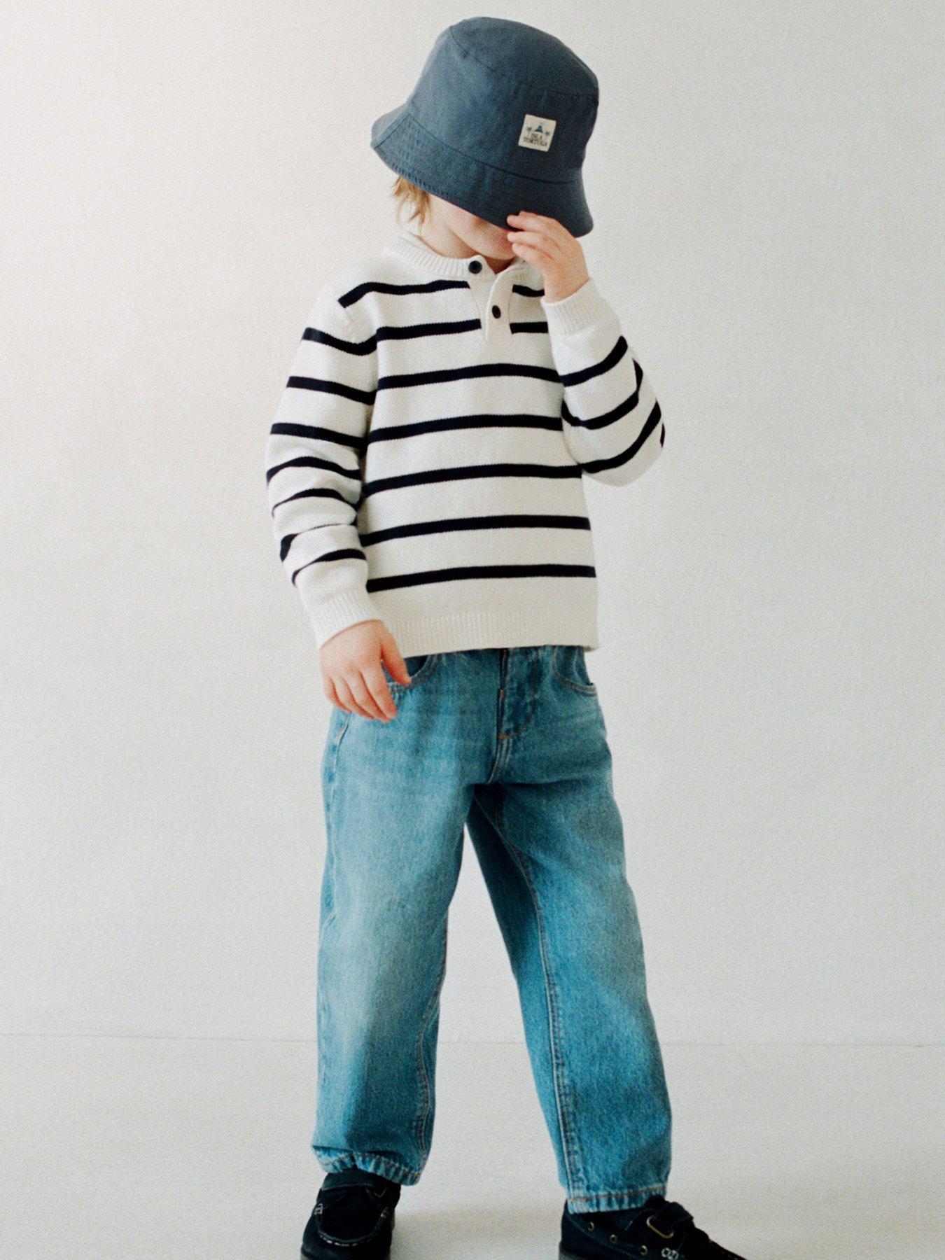 Image 2 of 4 of Mango Younger Boys Bucket Hat - Blue