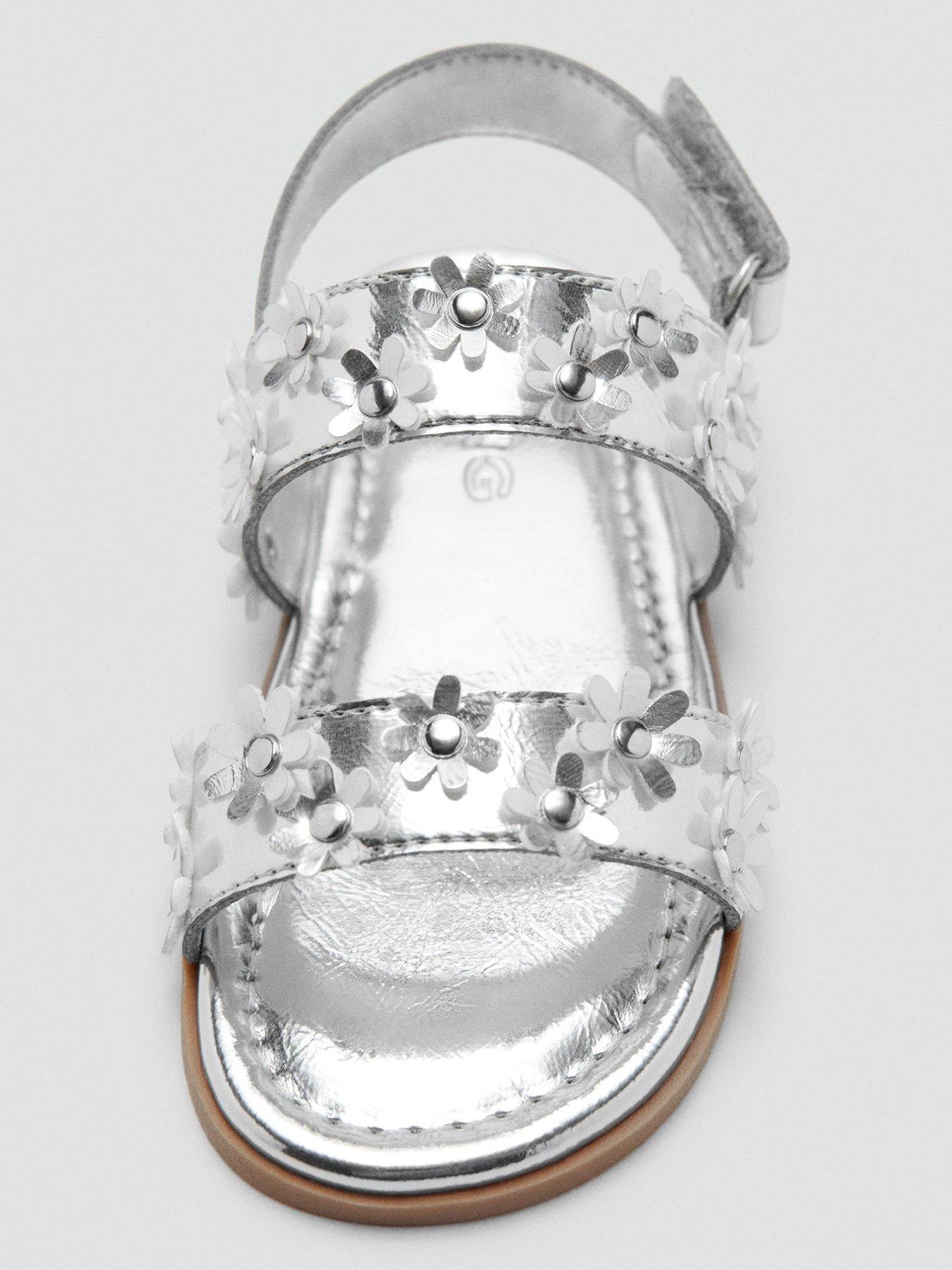mango-younger-girls-floral-metallic-sandals-silveroutfit