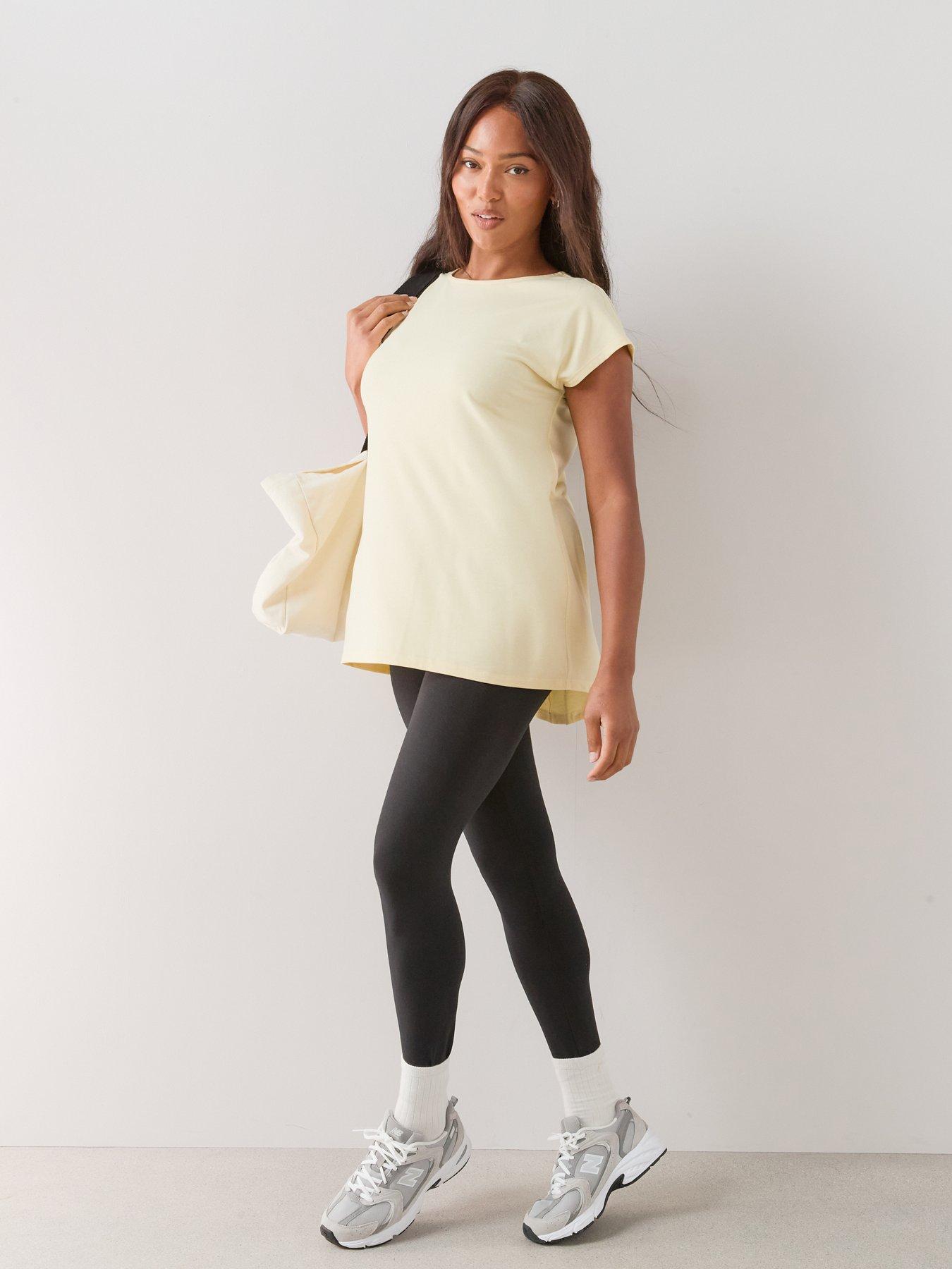Image 2 of 7 of The Very Collection Curve 2 Pack Longline T-Shirt - Multi