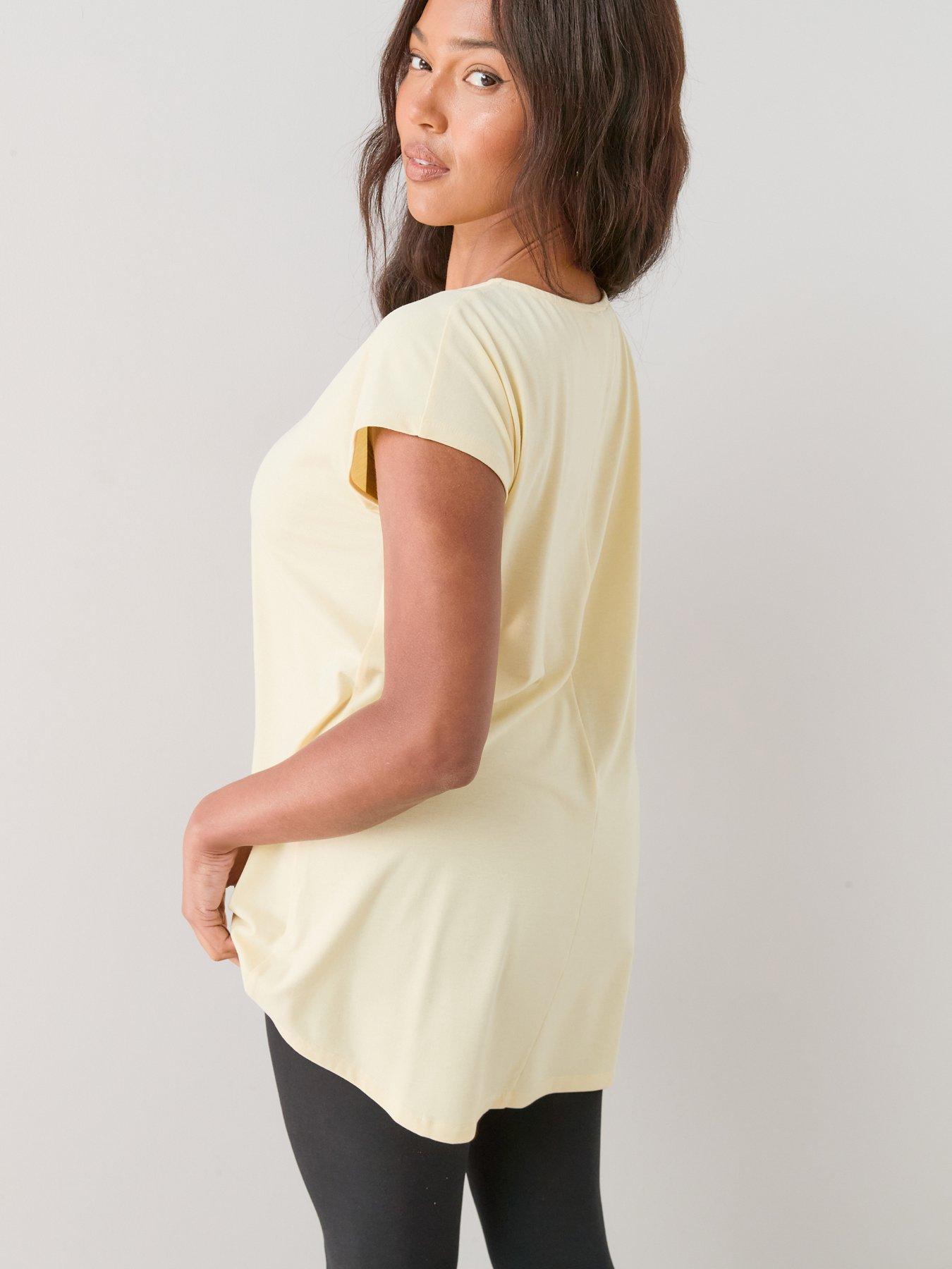 Image 3 of 7 of The Very Collection Curve 2 Pack Longline T-Shirt - Multi