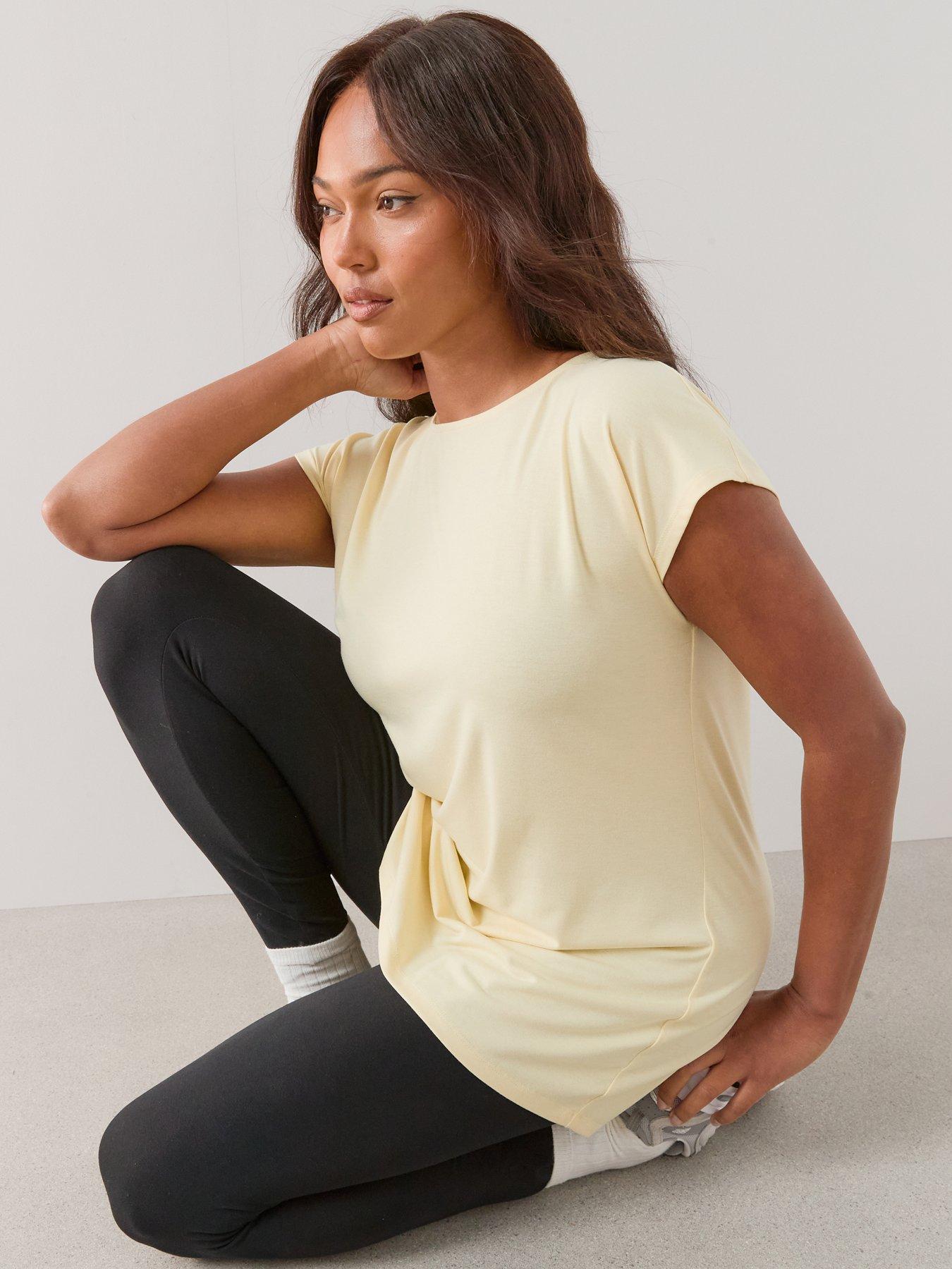 Image 5 of 7 of The Very Collection Curve 2 Pack Longline T-Shirt - Multi