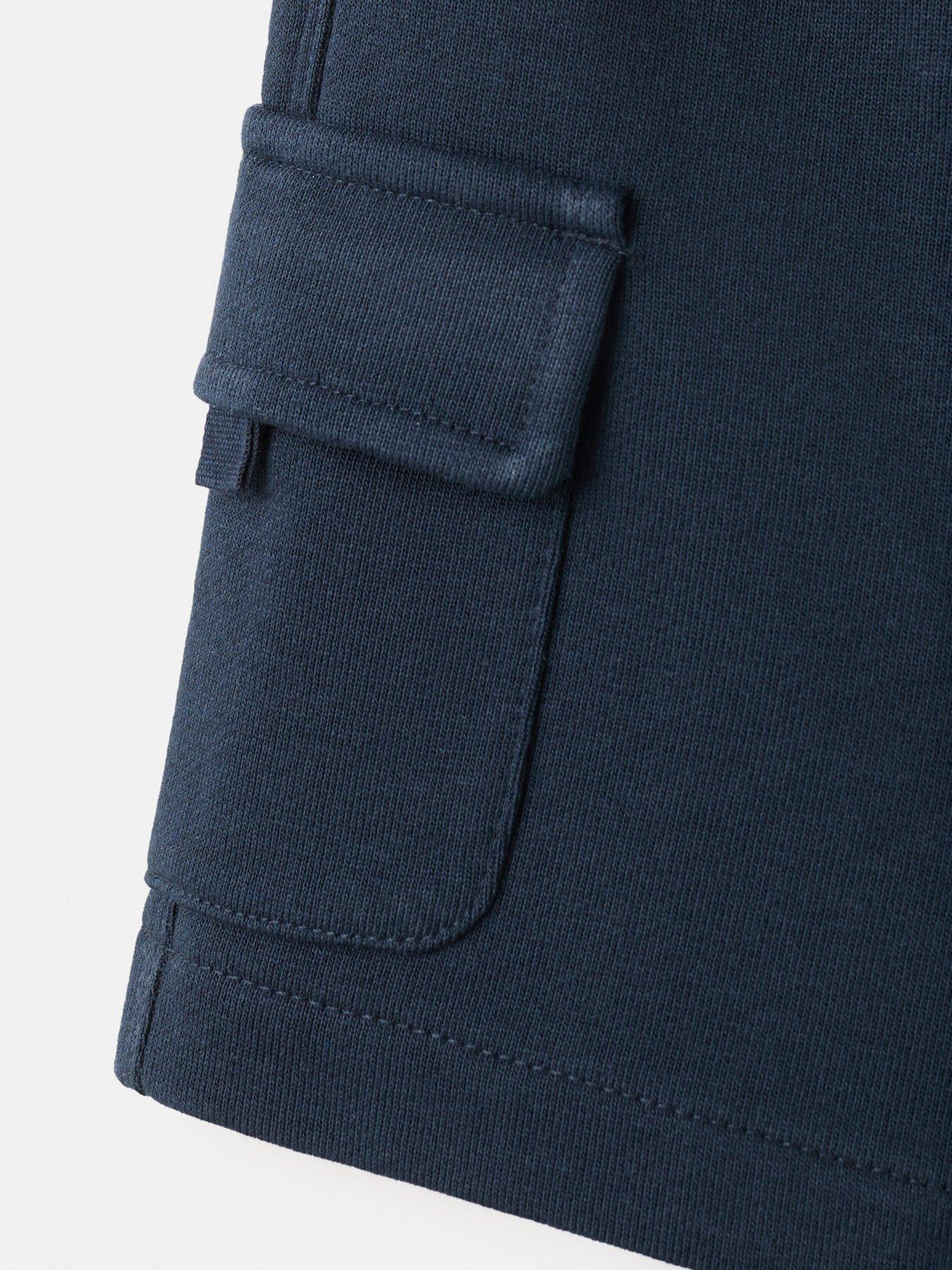 Image 3 of 4 of Mango Younger Boys Jersey Cargo Shorts - Navy