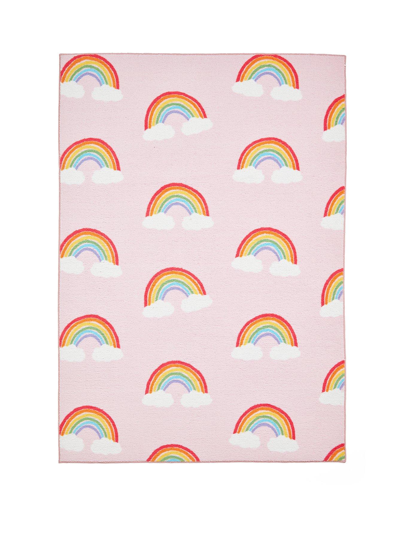 Image 2 of 5 of Catherine Lansfield Cl Kids - Rainbow Hearts Pink - 080 X 150