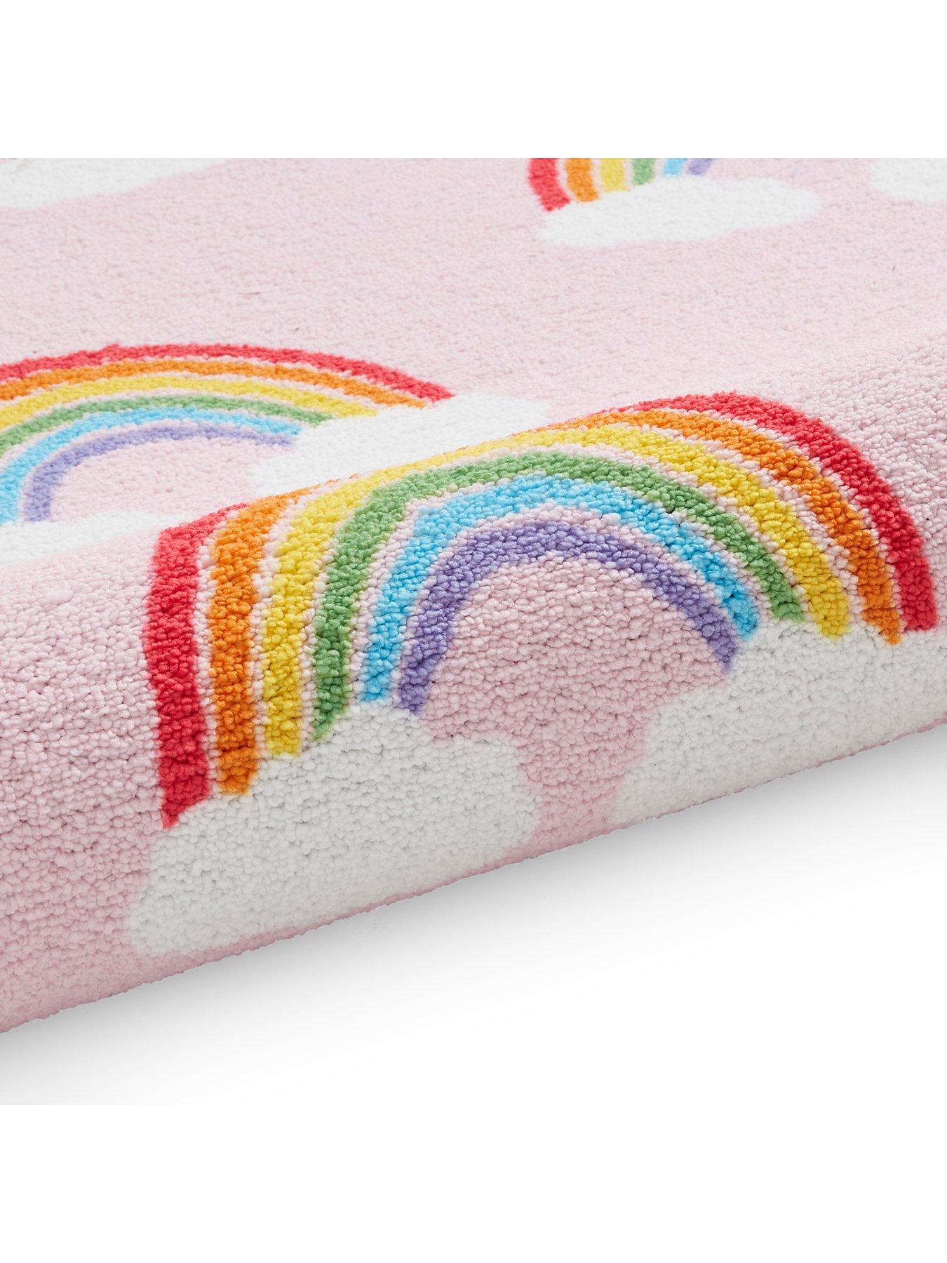 Image 3 of 5 of Catherine Lansfield Cl Kids - Rainbow Hearts Pink - 080 X 150