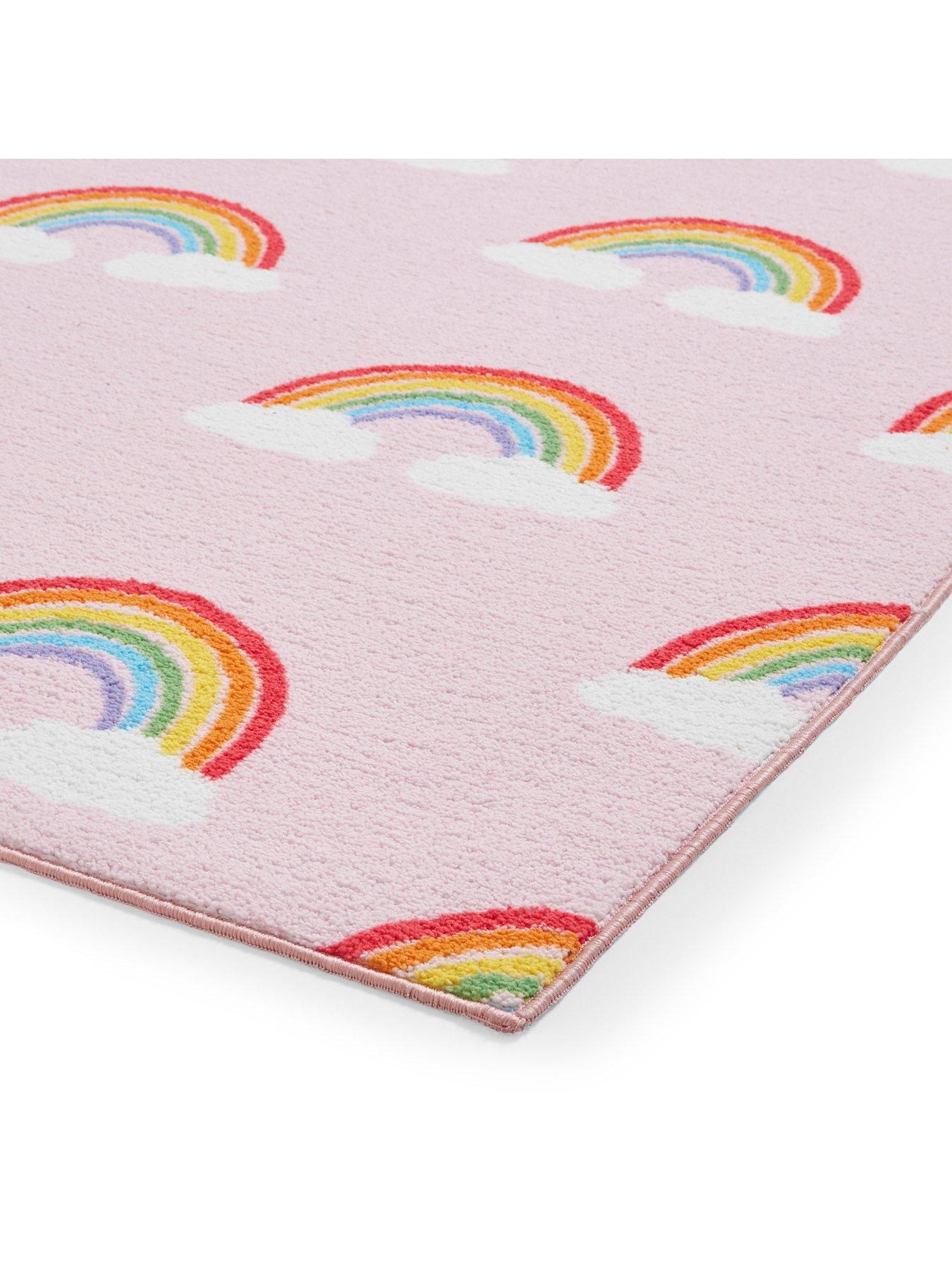 Image 4 of 5 of Catherine Lansfield Cl Kids - Rainbow Hearts Pink - 080 X 150