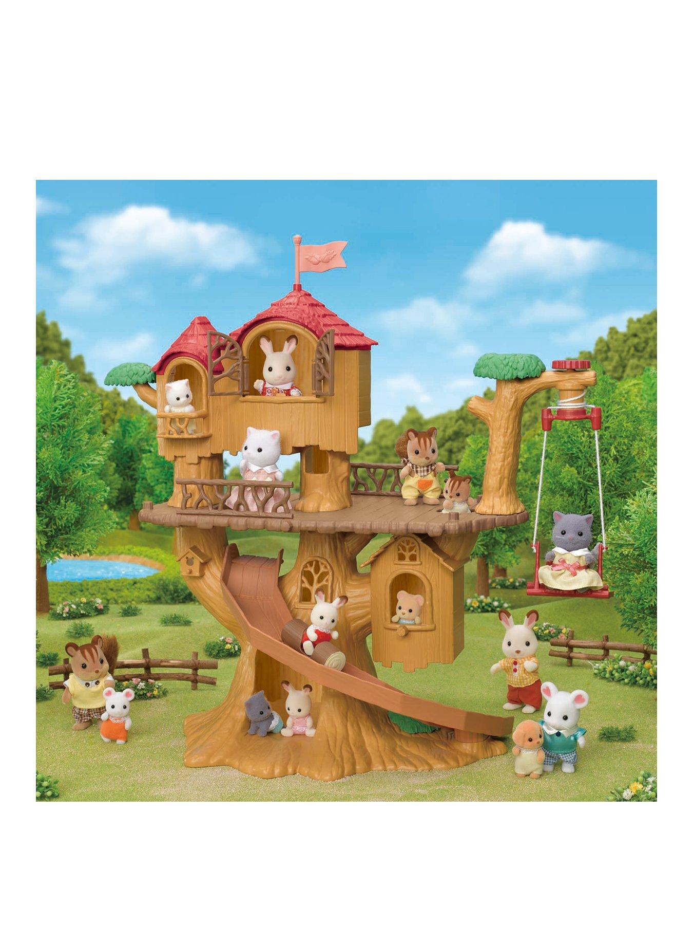Image 1 of 4 of Sylvanian Families Detachable Hut Adventure Treehouse Playset