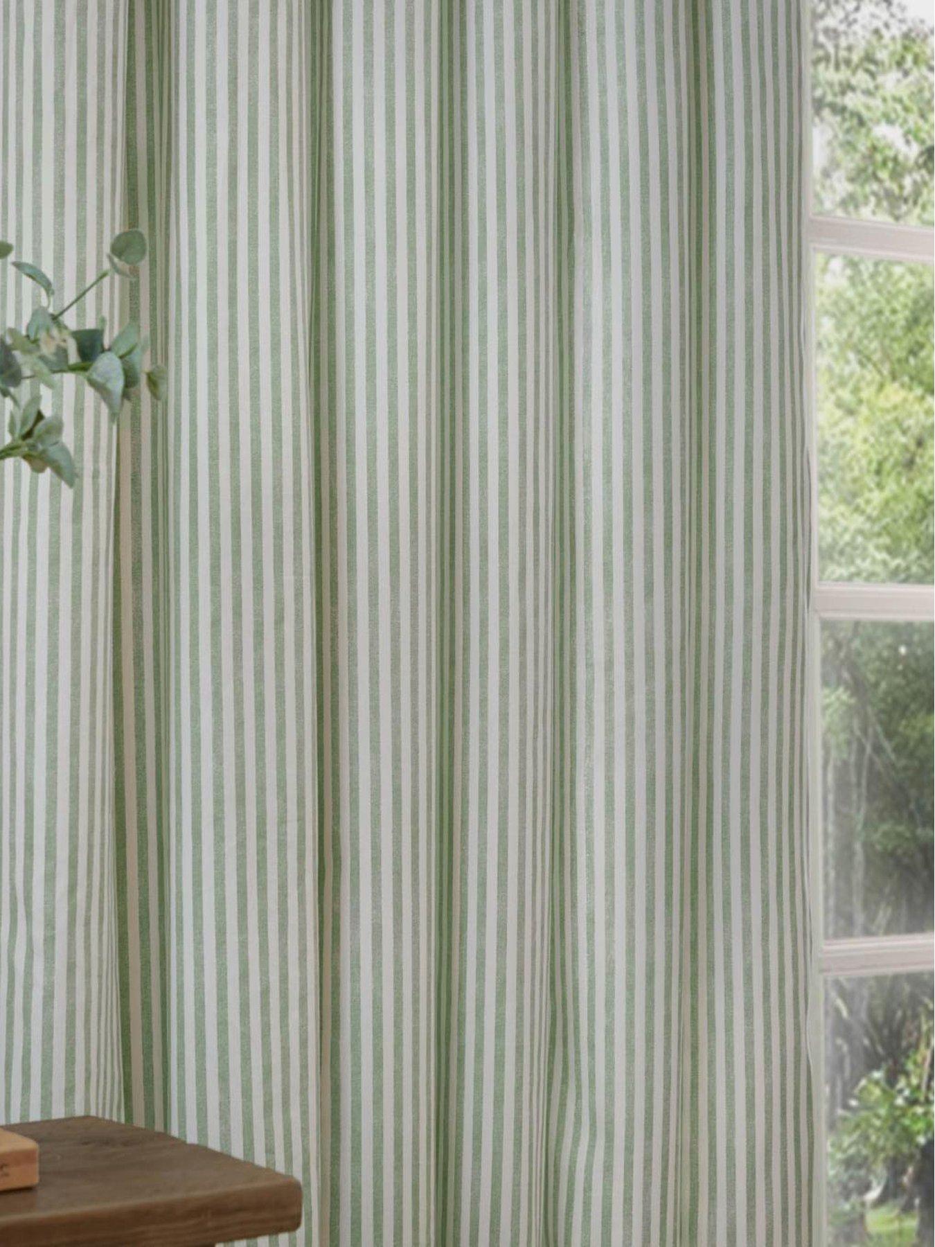 Image 4 of 7 of Yard Hebden Pencil Pleat Curtains Eucalyptus