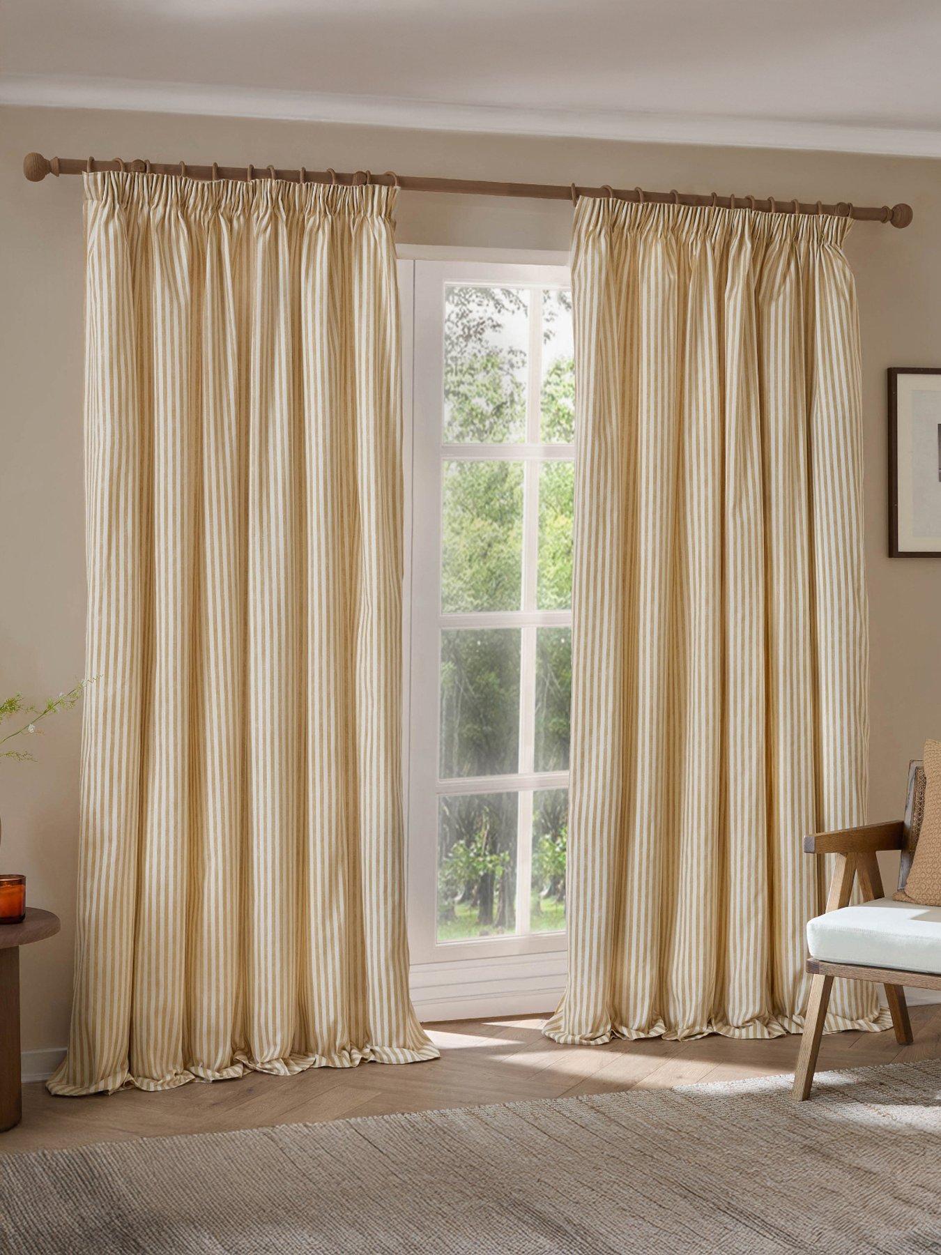Image 1 of 5 of Yard Hebden Stripe Pencil Pleat Curtains