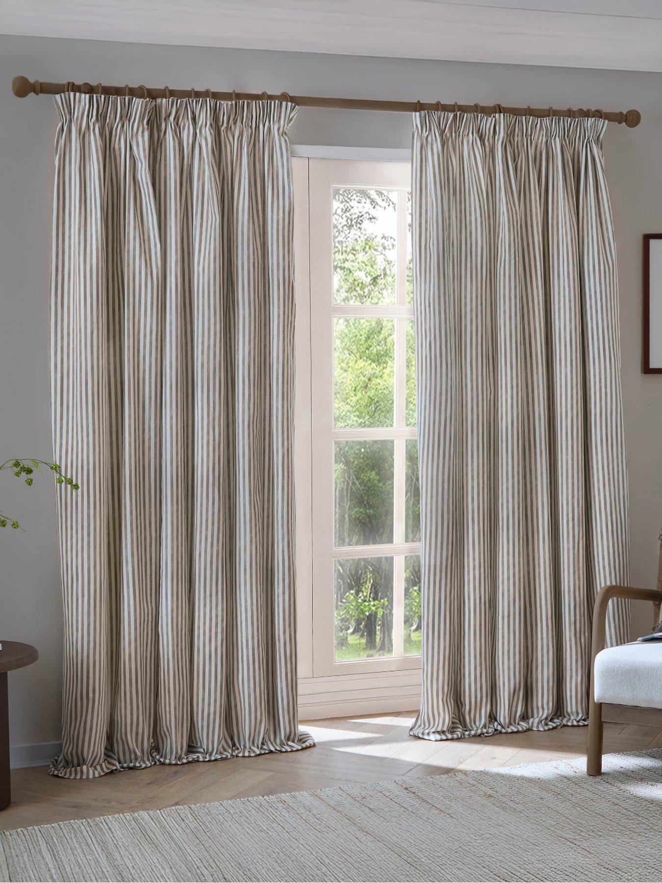 Image 1 of 7 of Yard Hebden Pencil Pleat Curtains Mole