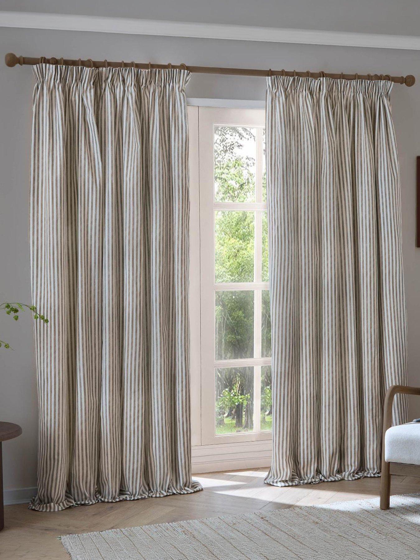Image 2 of 7 of Yard Hebden Pencil Pleat Curtains Mole