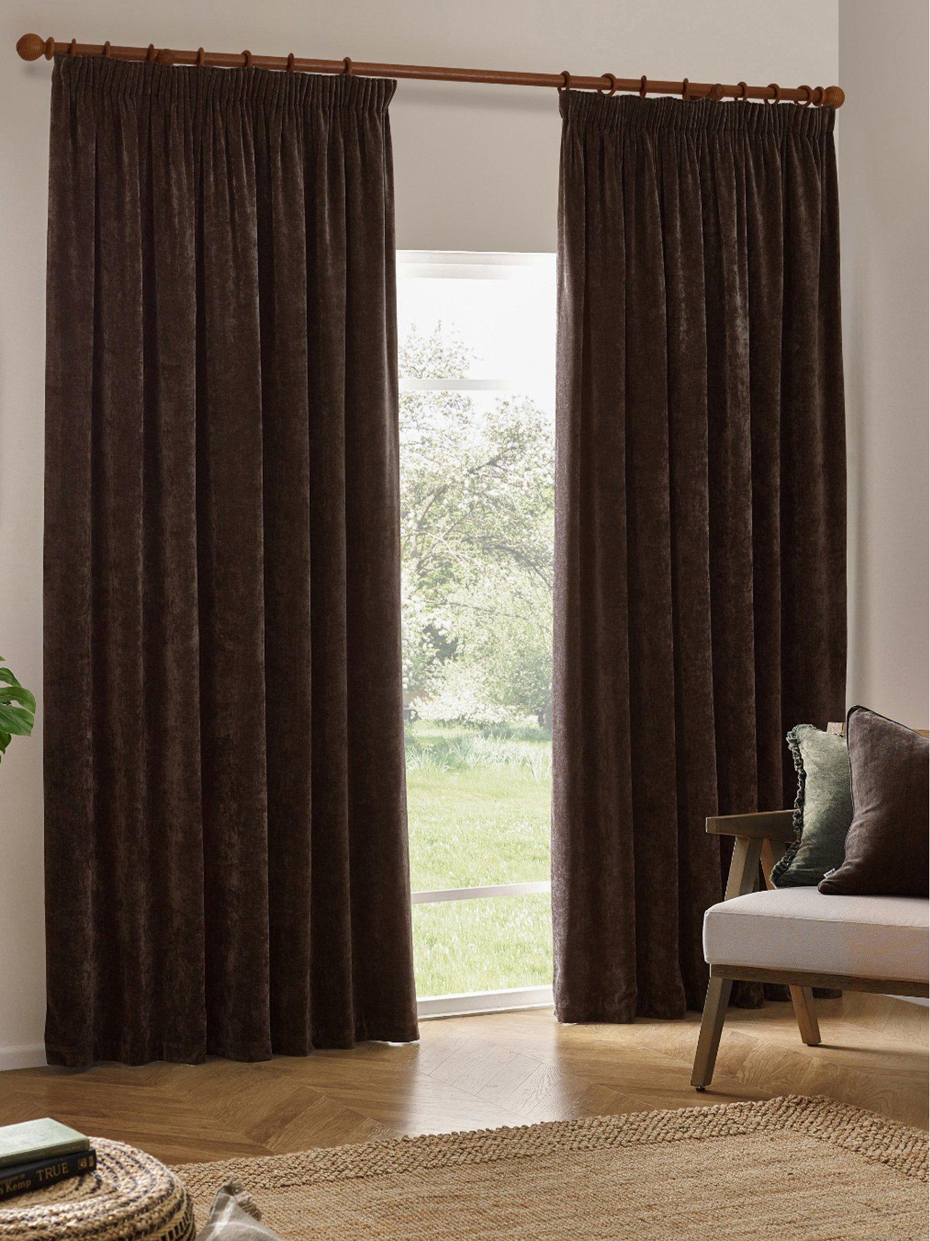 Image 1 of 5 of Yard Heavy Chenille Blackout Pencil Pleat Curtains
