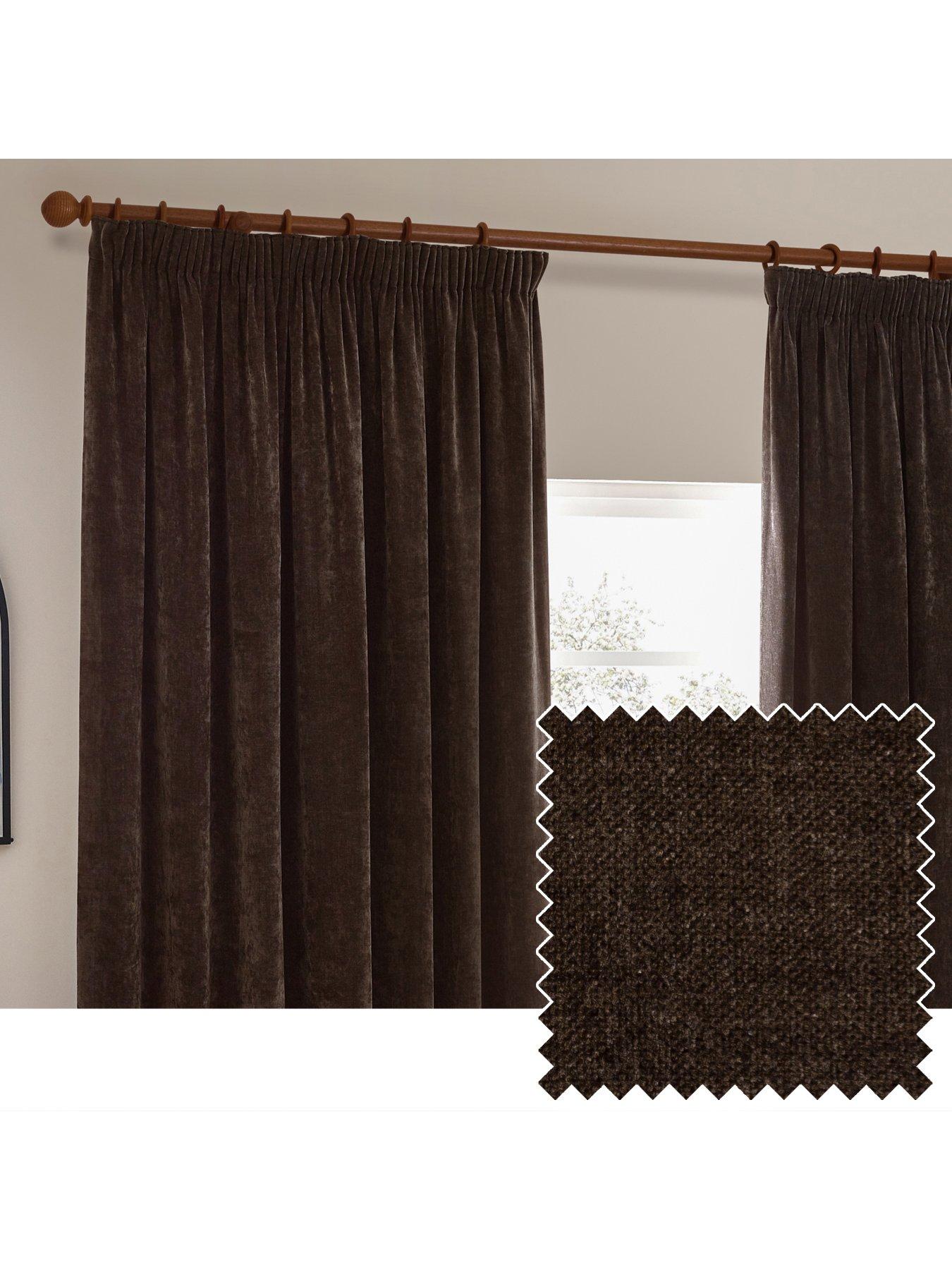 Image 2 of 5 of Yard Heavy Chenille Blackout Pencil Pleat Curtains