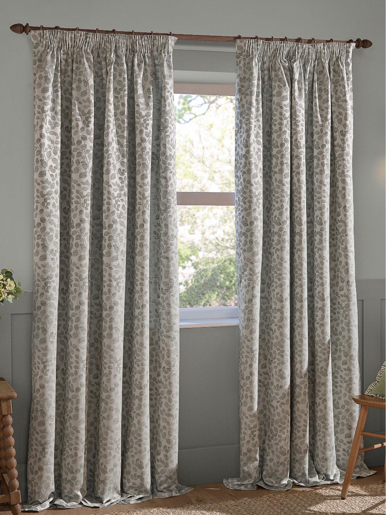Wylder Grace Leaf Pencil Pleat Curtains