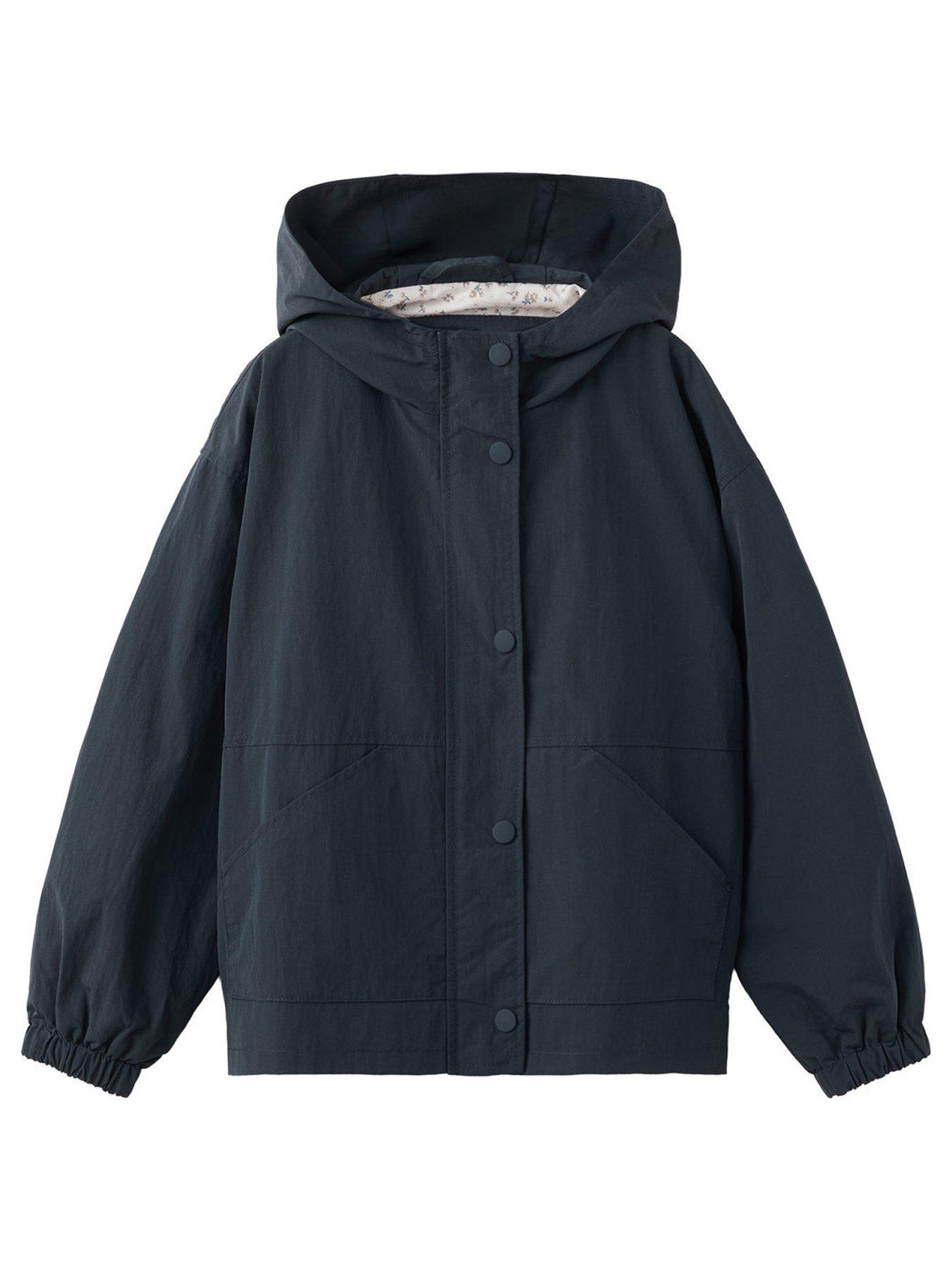 Image 1 of 4 of Mango Girls Lightweight Jacket - Navy