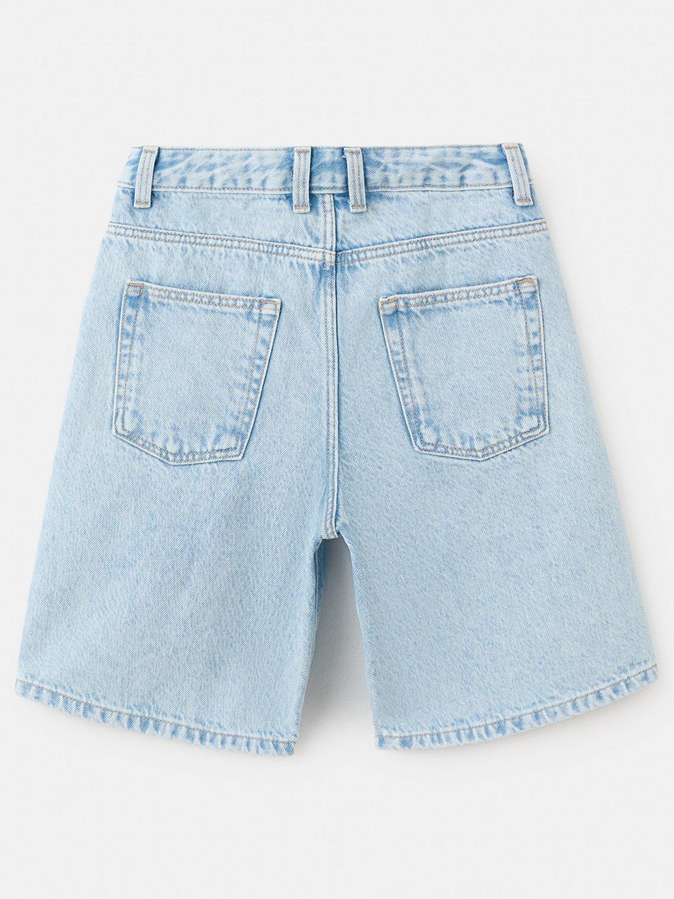 Image 2 of 4 of Mango Boys Denim Bermuda Shorts - Light Blue