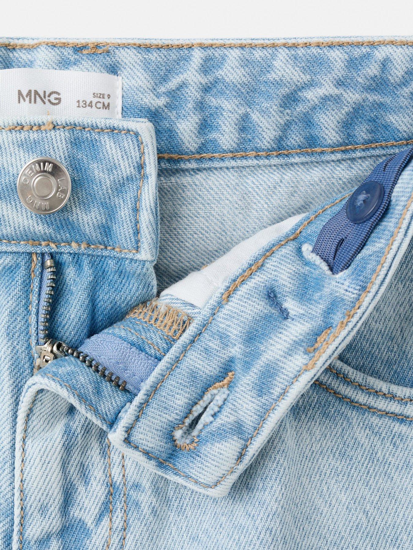 Image 3 of 4 of Mango Boys Denim Bermuda Shorts - Light Blue