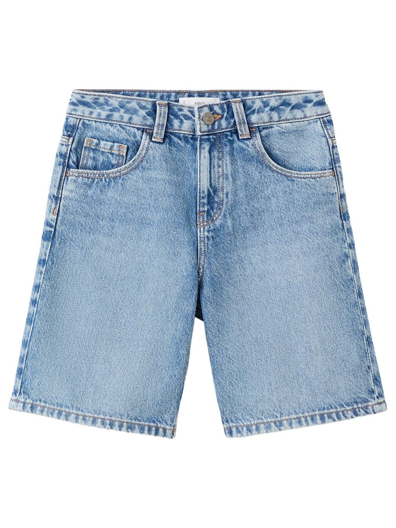 Mango Boys Denim Bermuda Shorts - Blue
