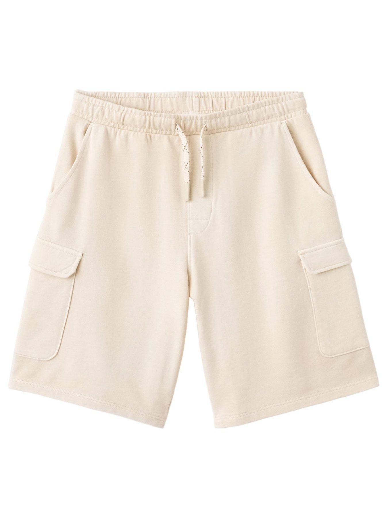 Mango Boys Jersey Cargo Shorts - Beige